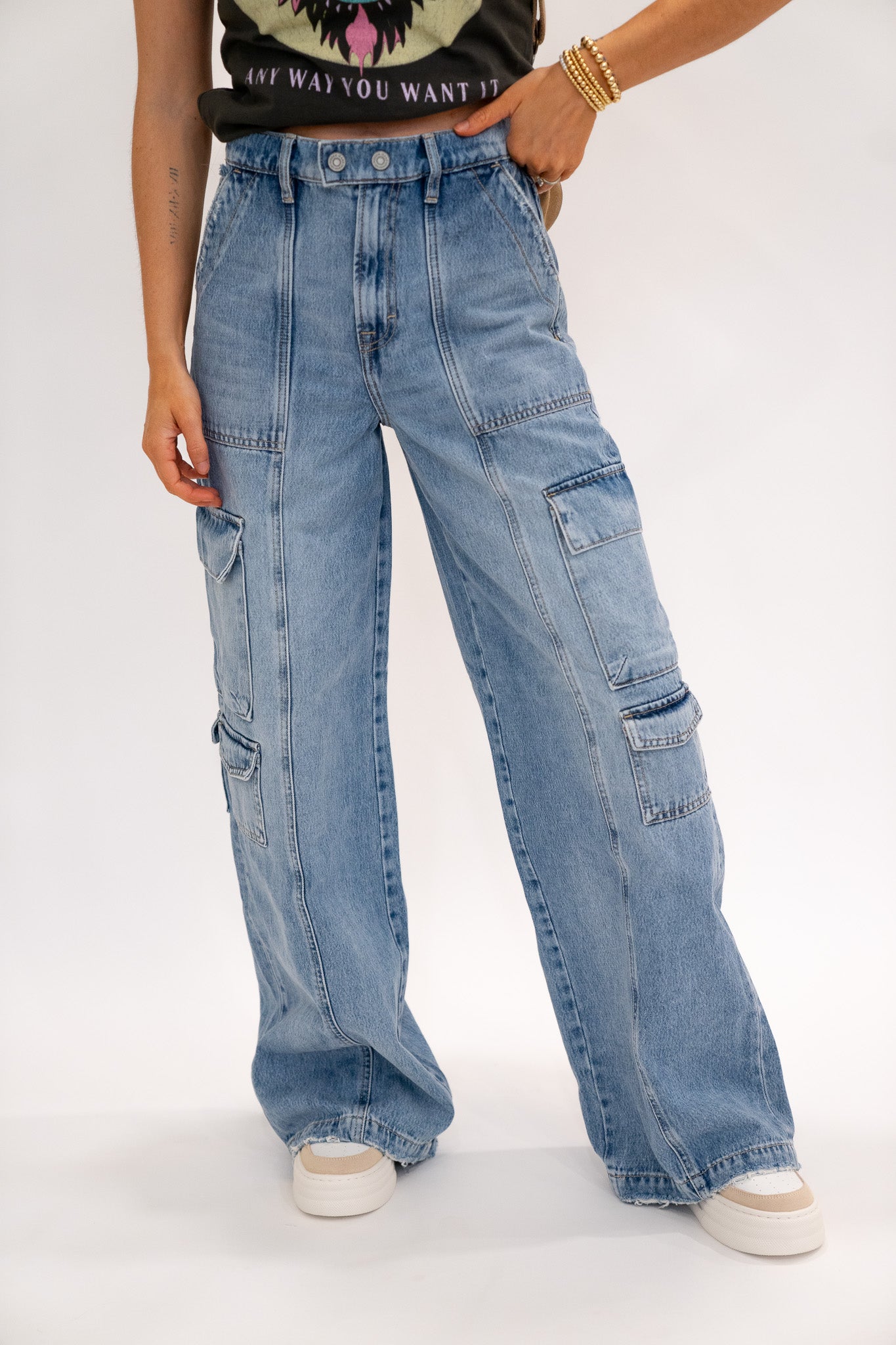 Nori Wide Leg Cargos