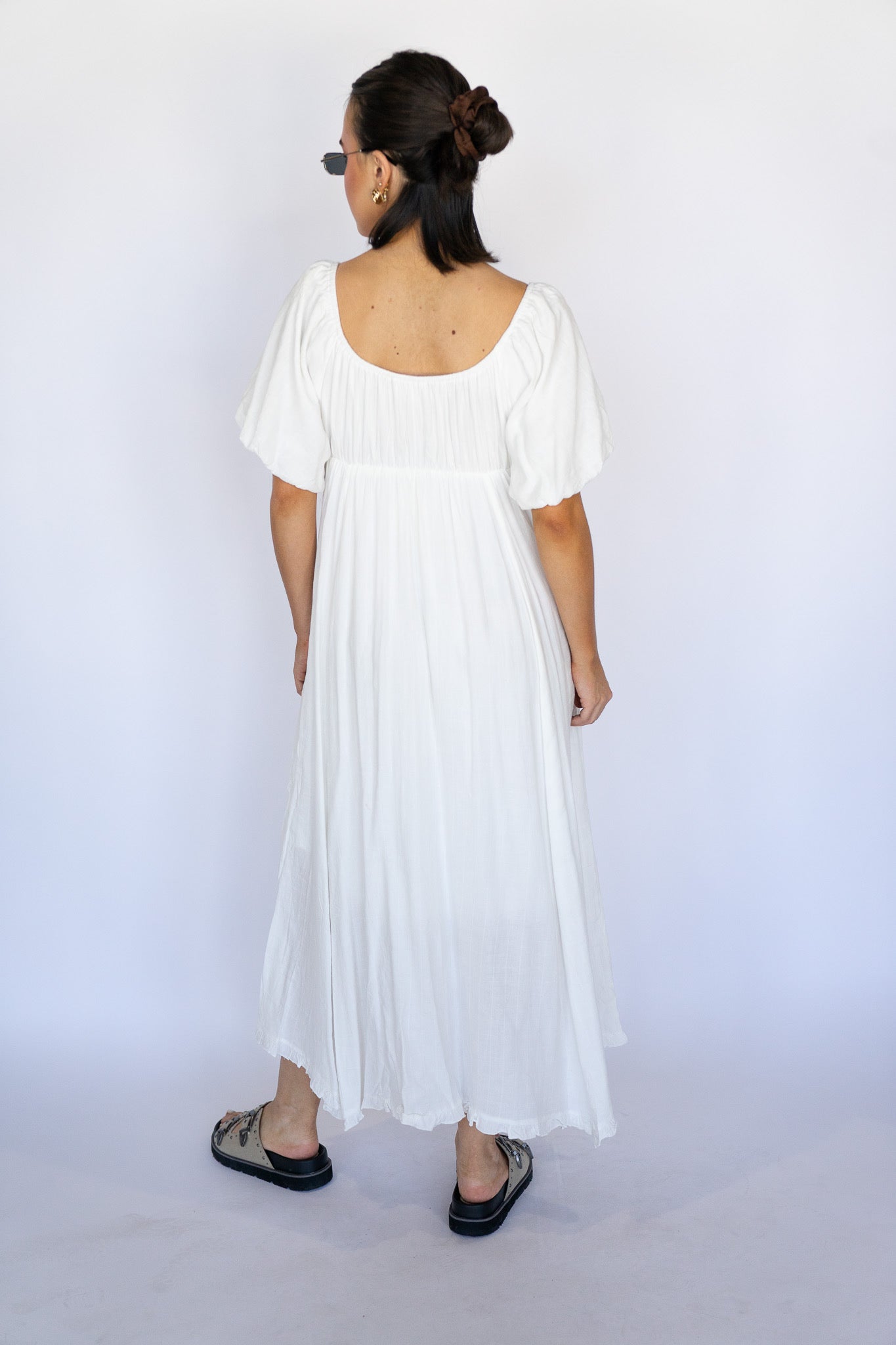Meadow Breeze Puff Sleeve Dress (Multiple Colors)