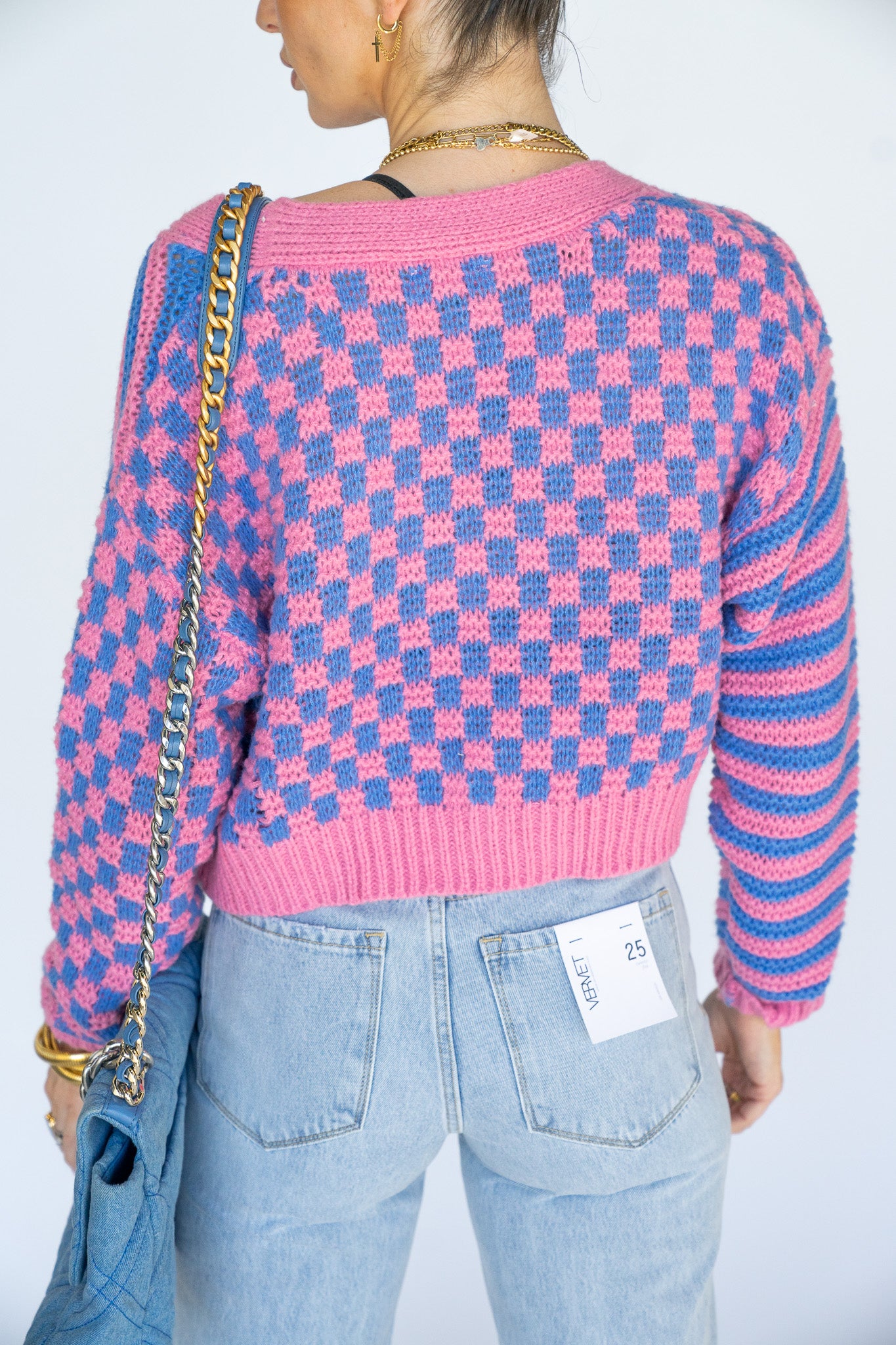 Mixed Up Cropped Cardi Multiple Colors)