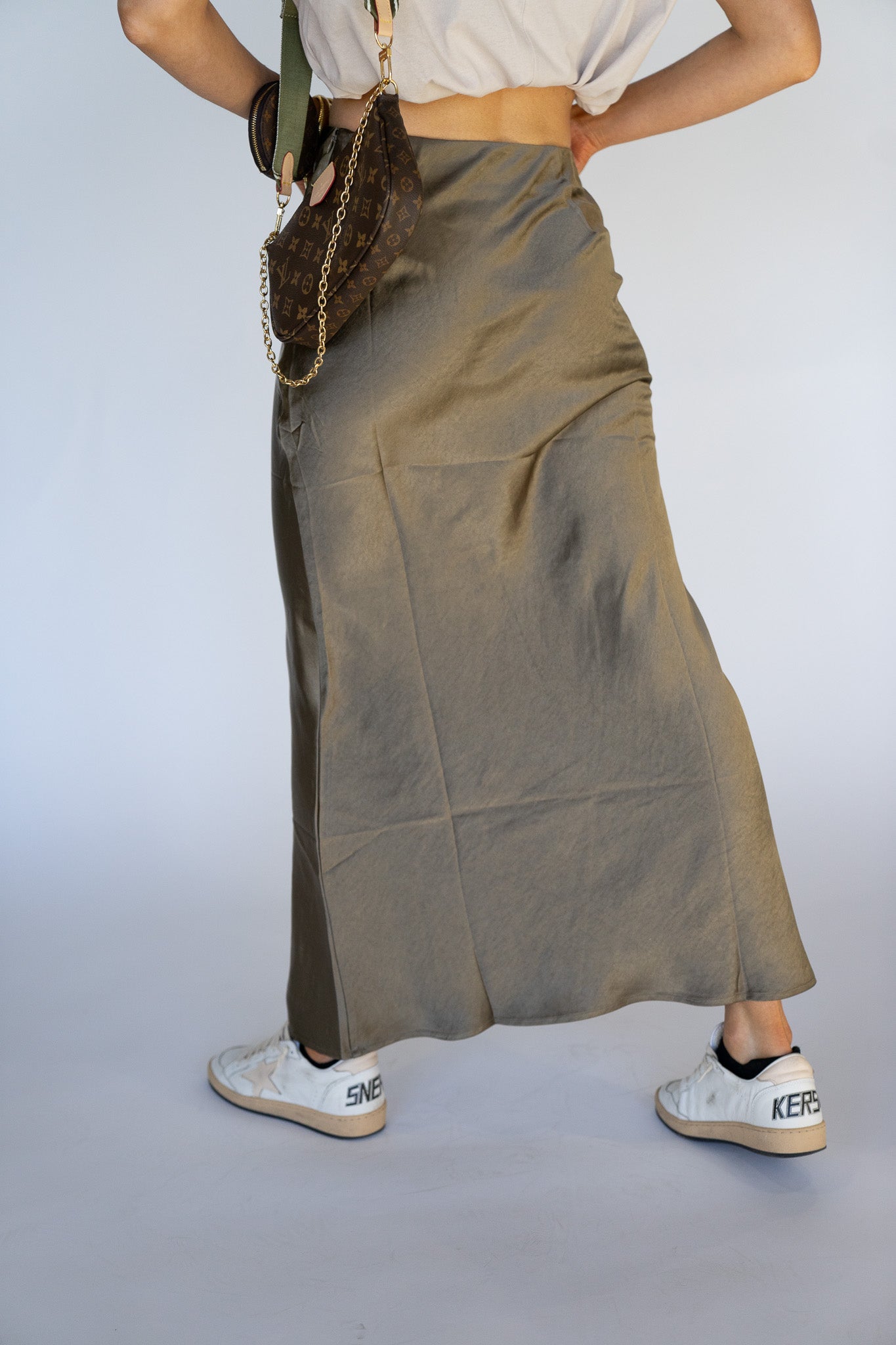 Maxi Satin Skirt (Multiple Colors)