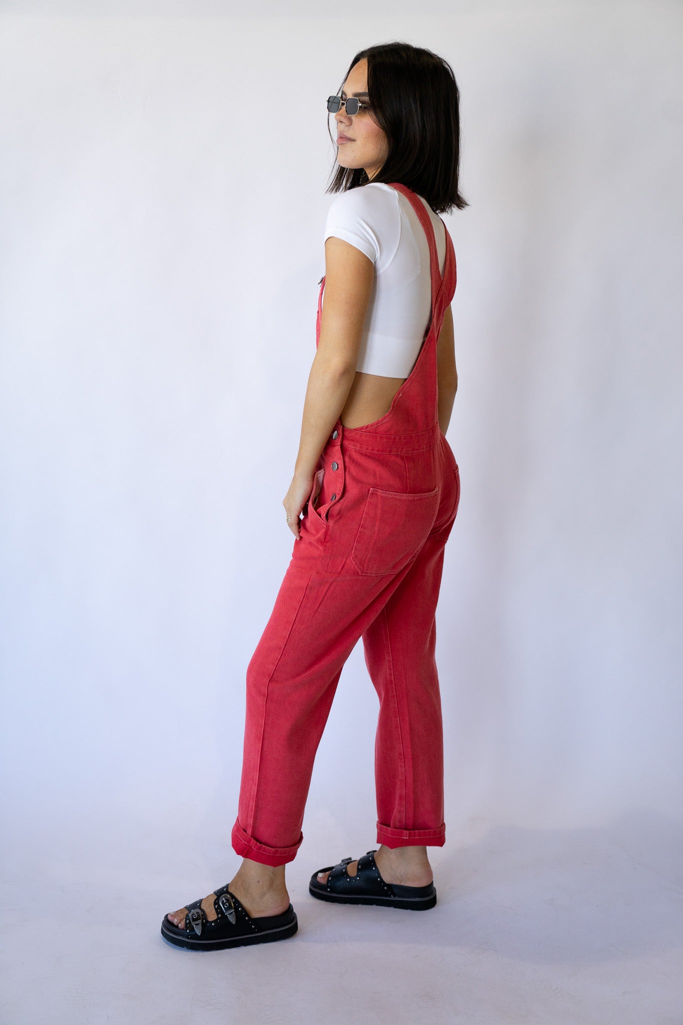 Red Rose Overalls