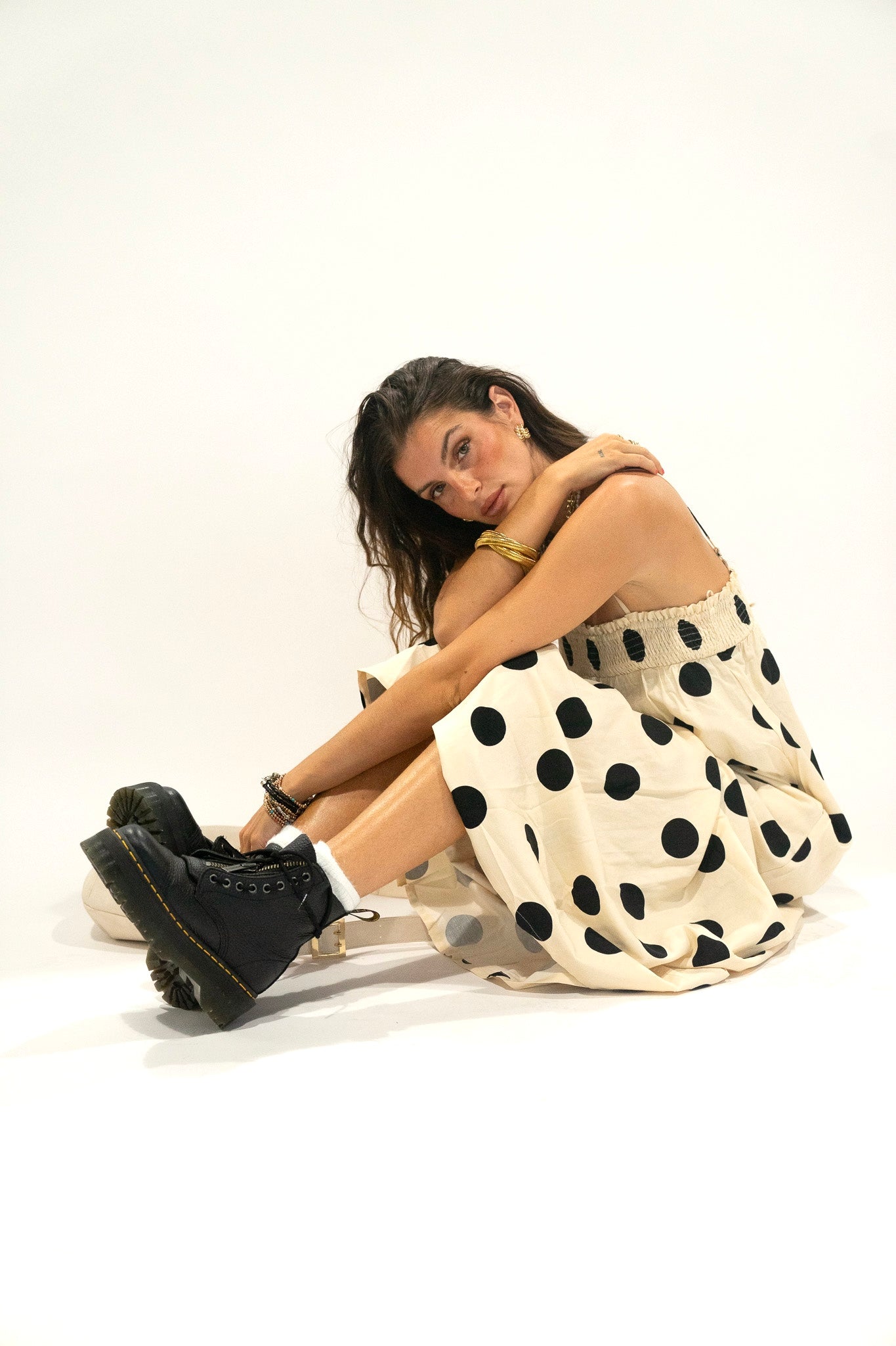 Polka Dot Maxi Dress (Multiple Colors)