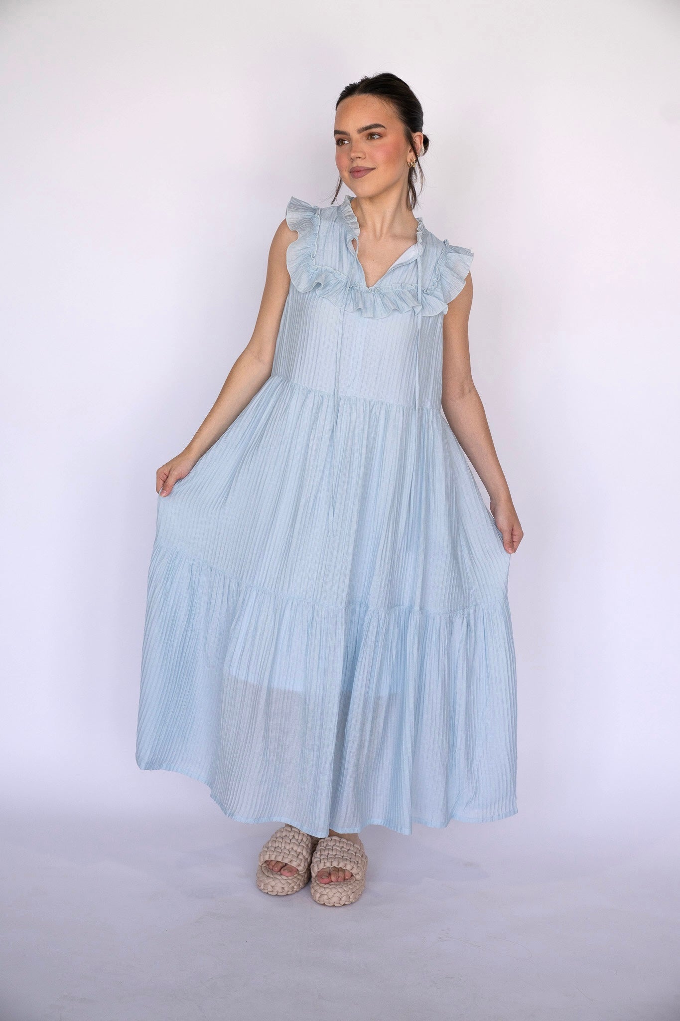 Spring Ruffle Maxi (Multiple Colors)