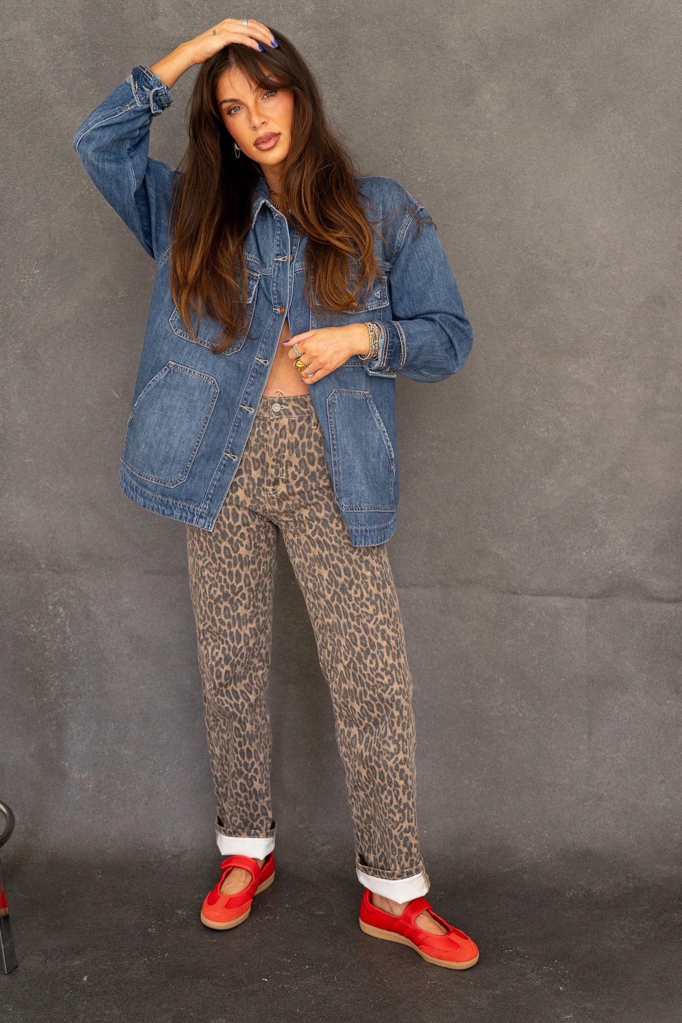 Ella Cheetah Jeans