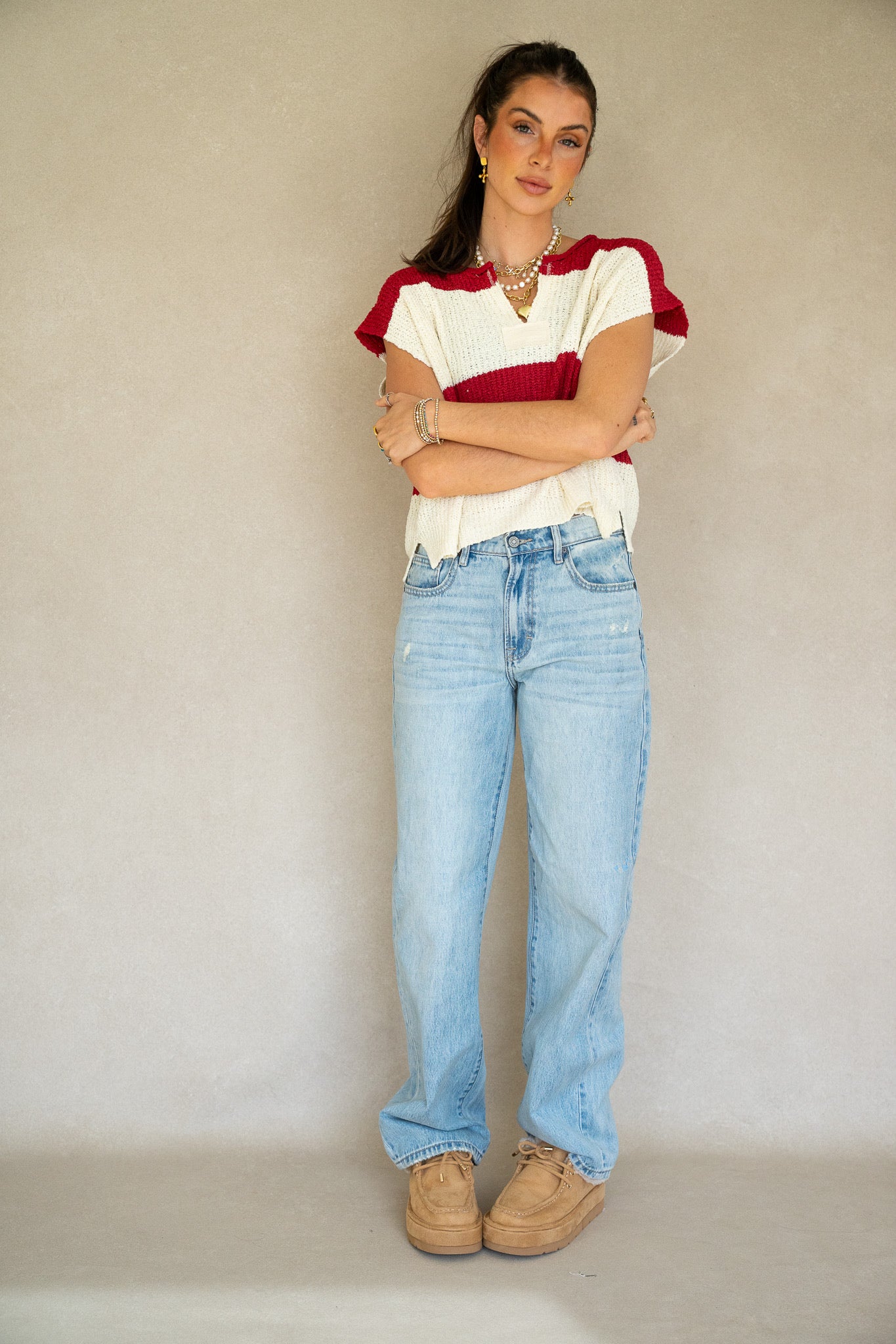Color-block Patch Sweater