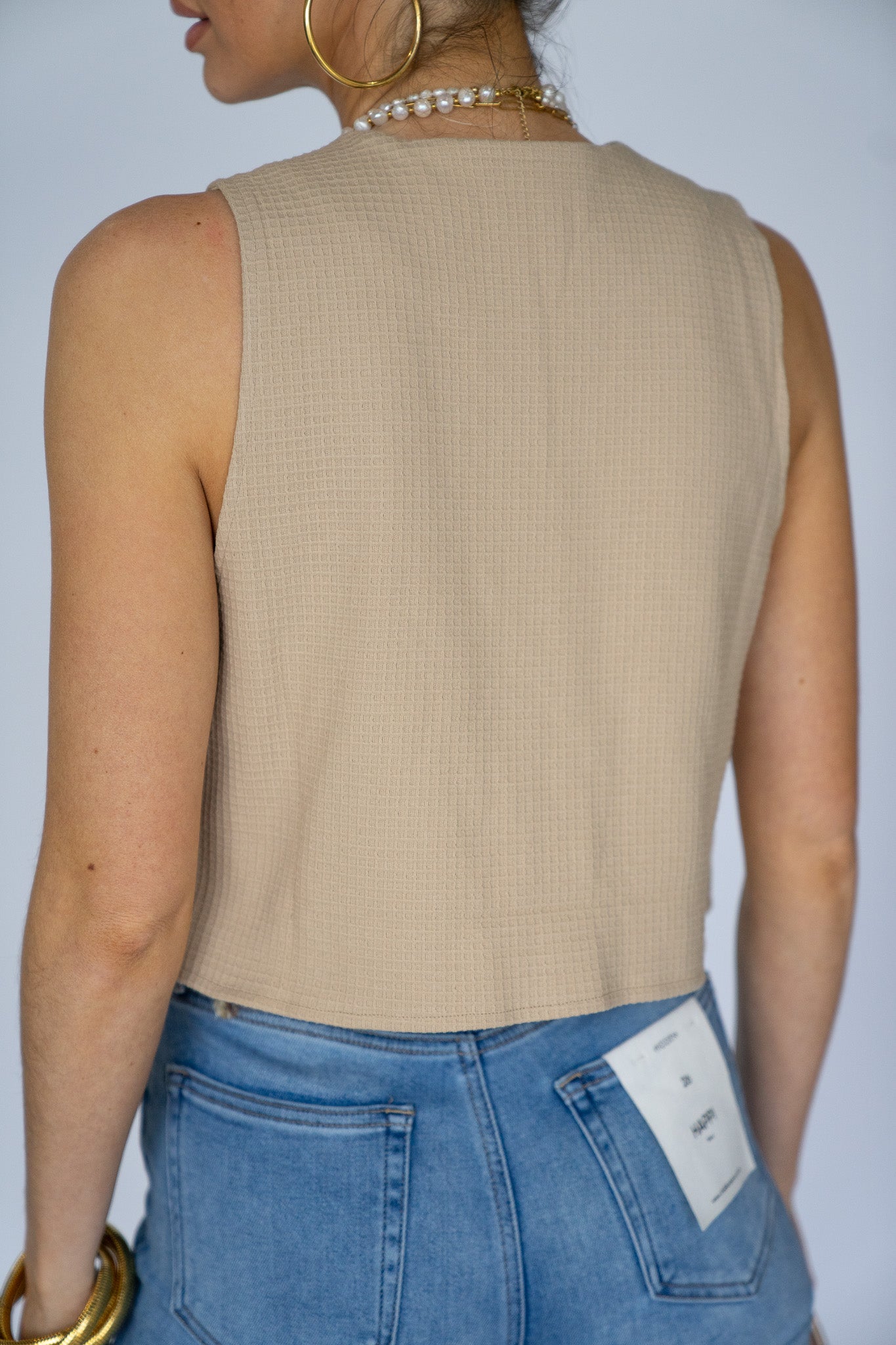 Waffle Knit Vest (Multiple Colors)