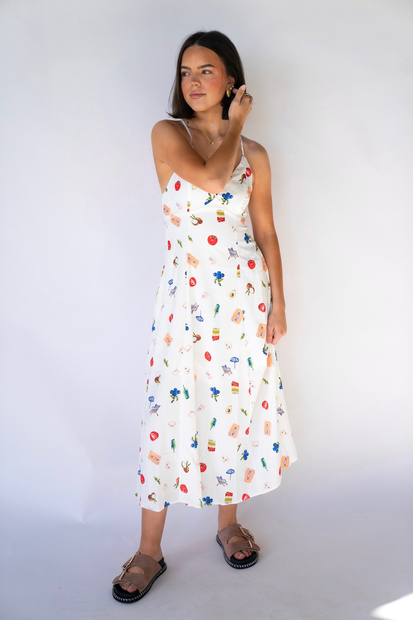 Summer Picnic Midi Dress
