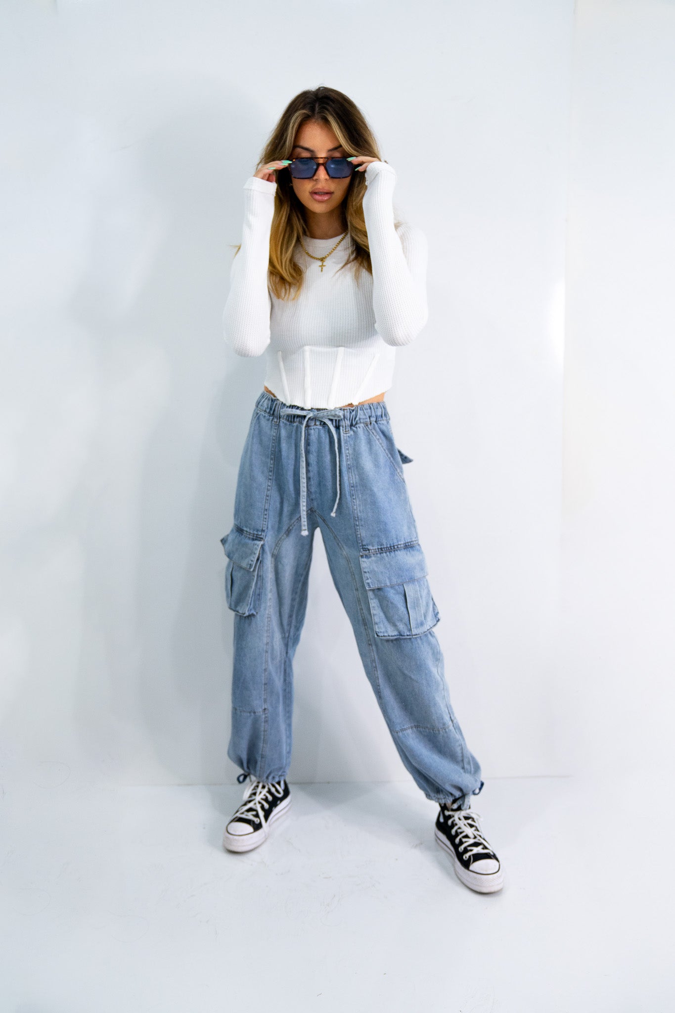 Lauren Longsleeve Crop (Multiple Colors)