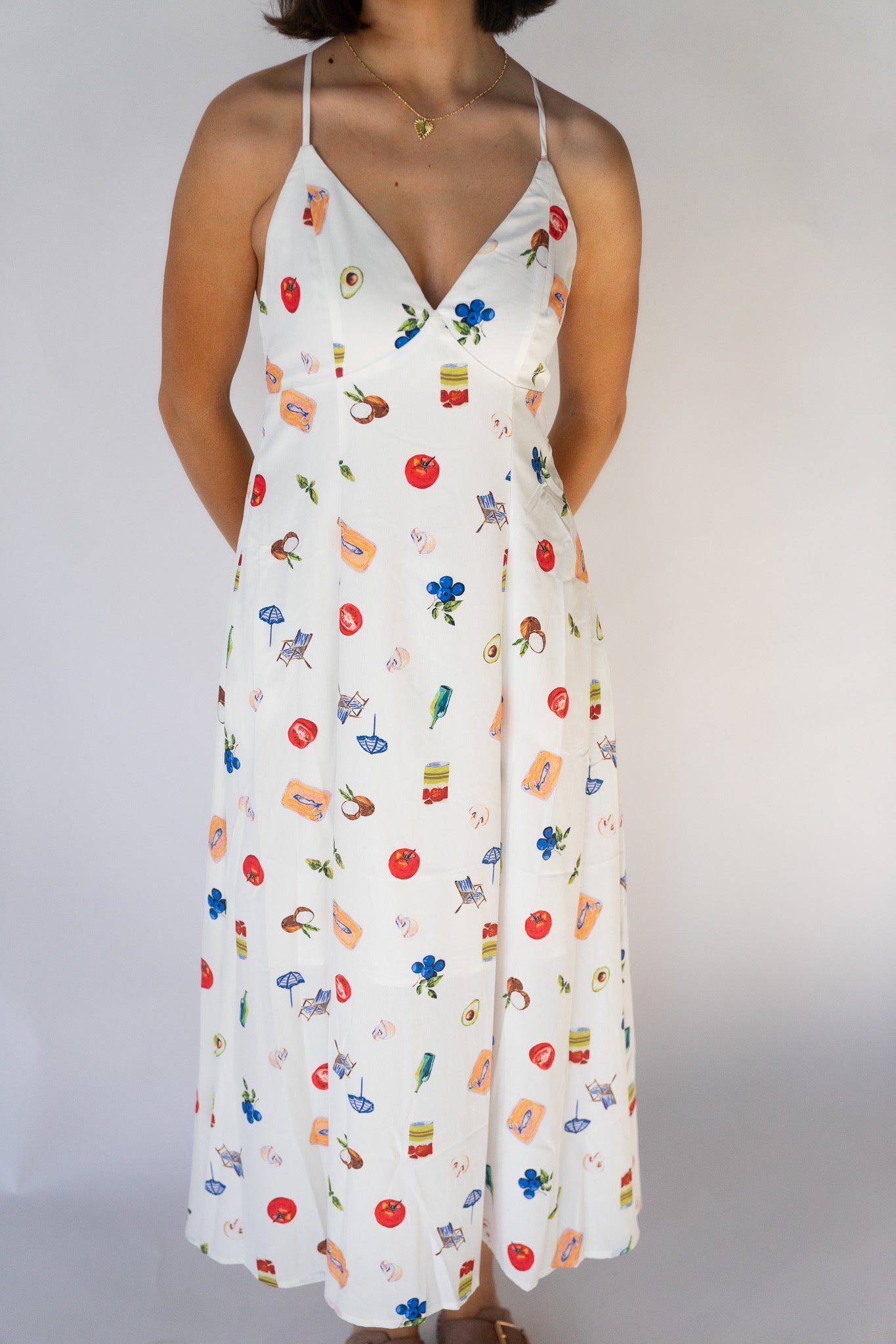 Summer Picnic Midi Dress