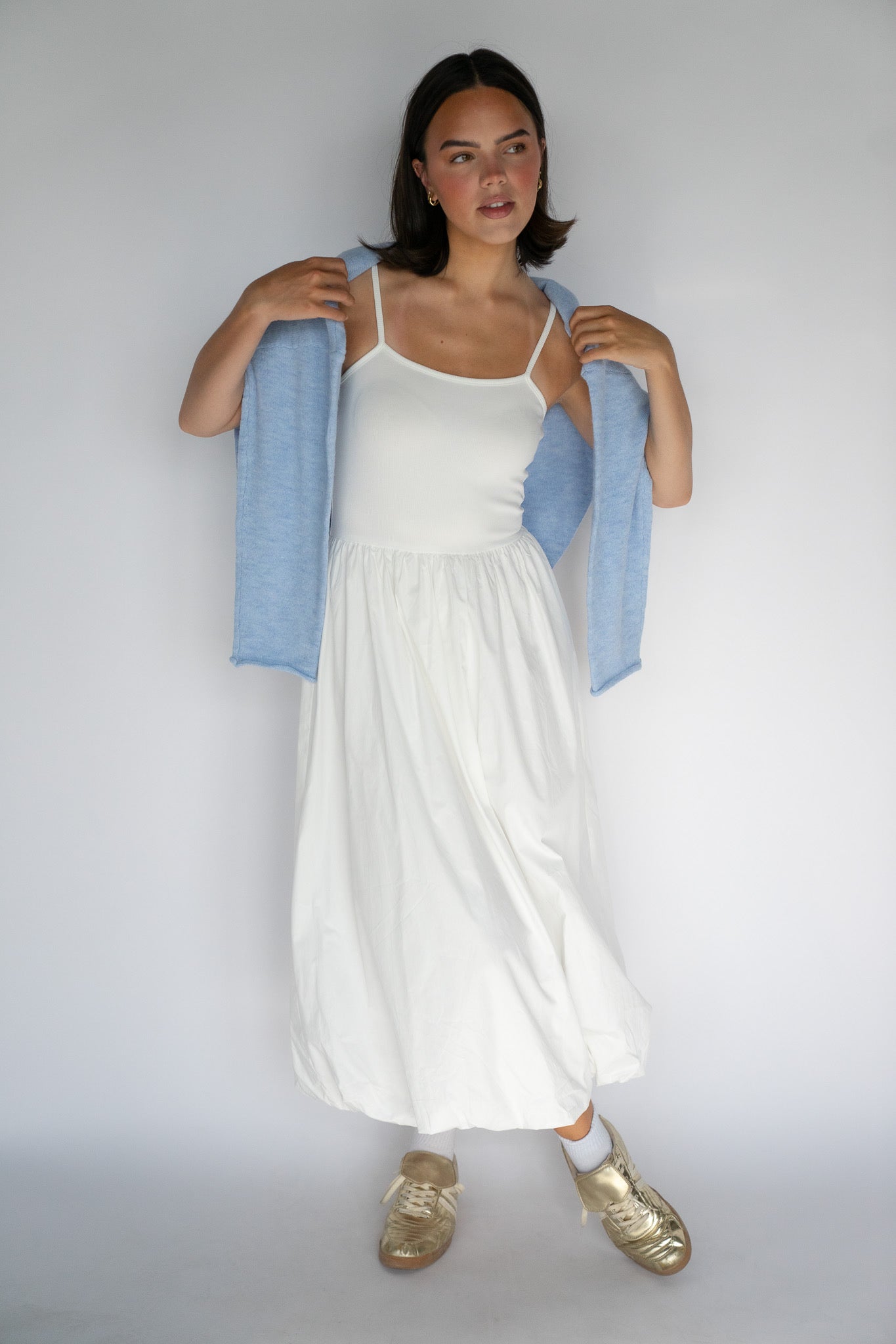 Cloud Hem Midi Dress