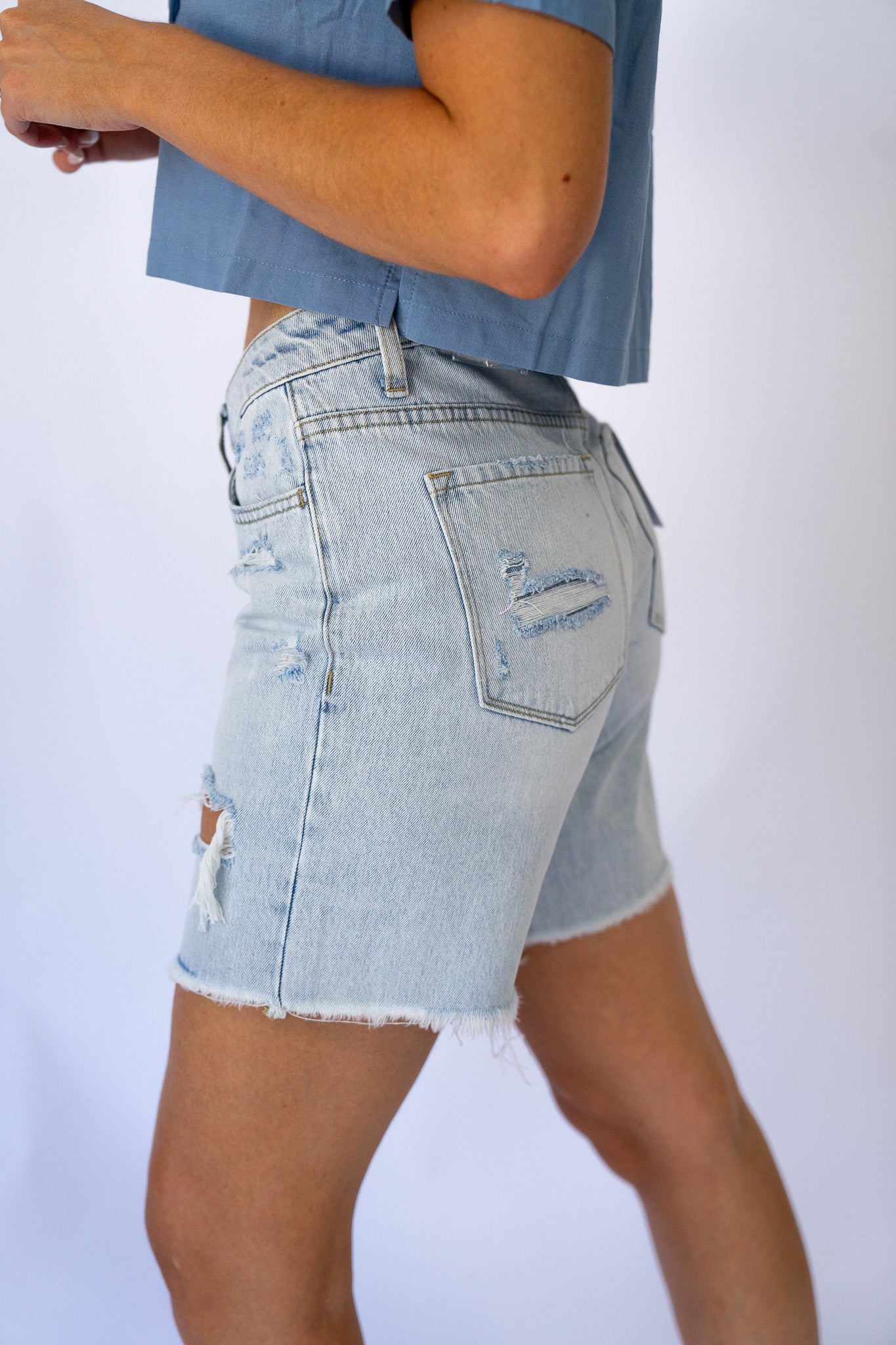 High Rise Boyfriend Shorts