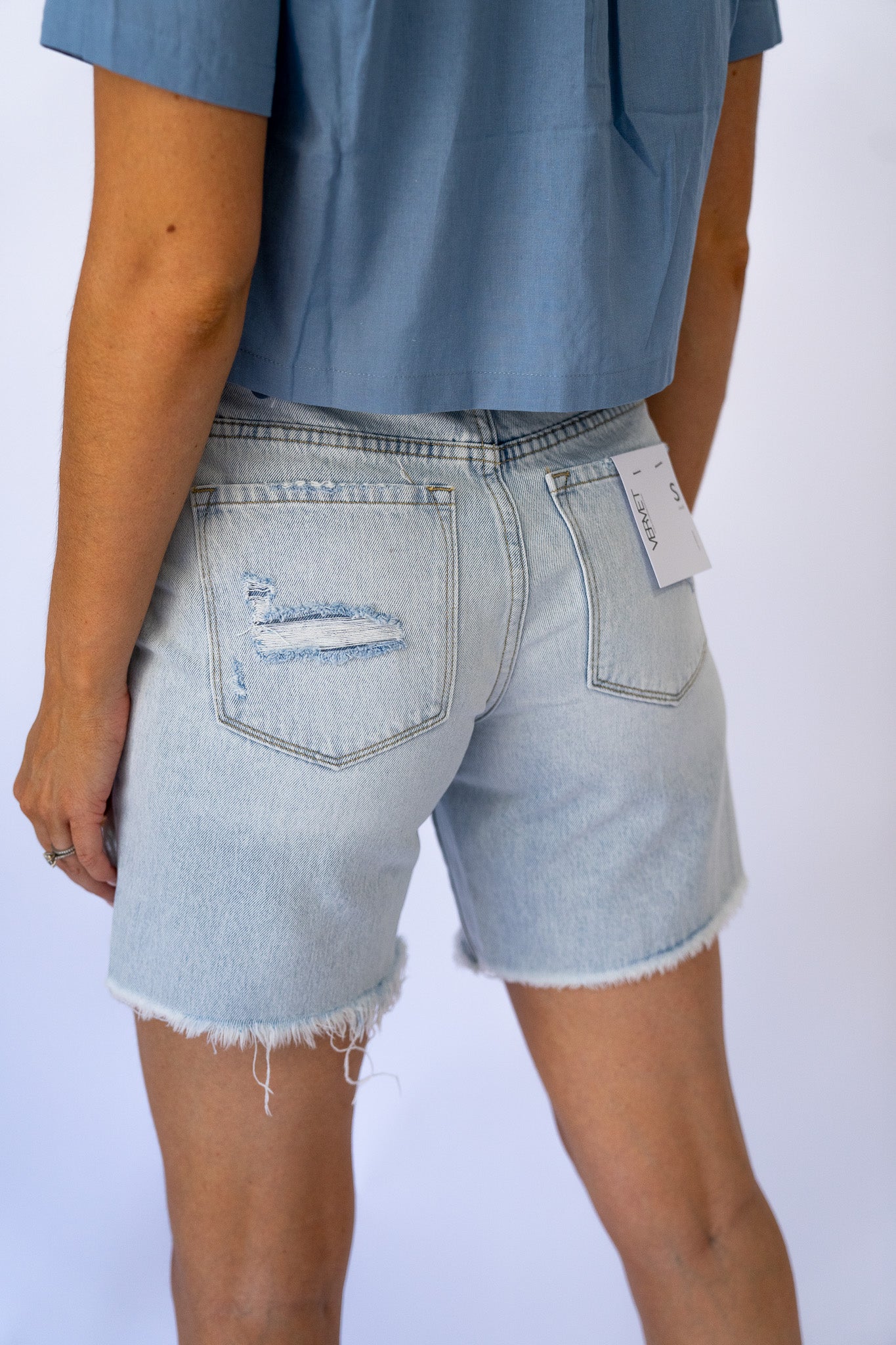 High Rise Boyfriend Shorts