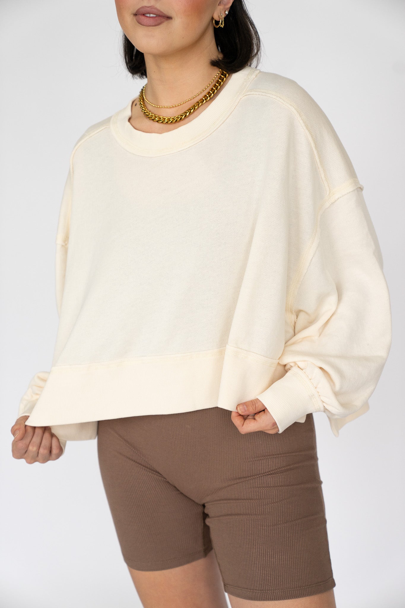 Cloud Cropped Pullover
