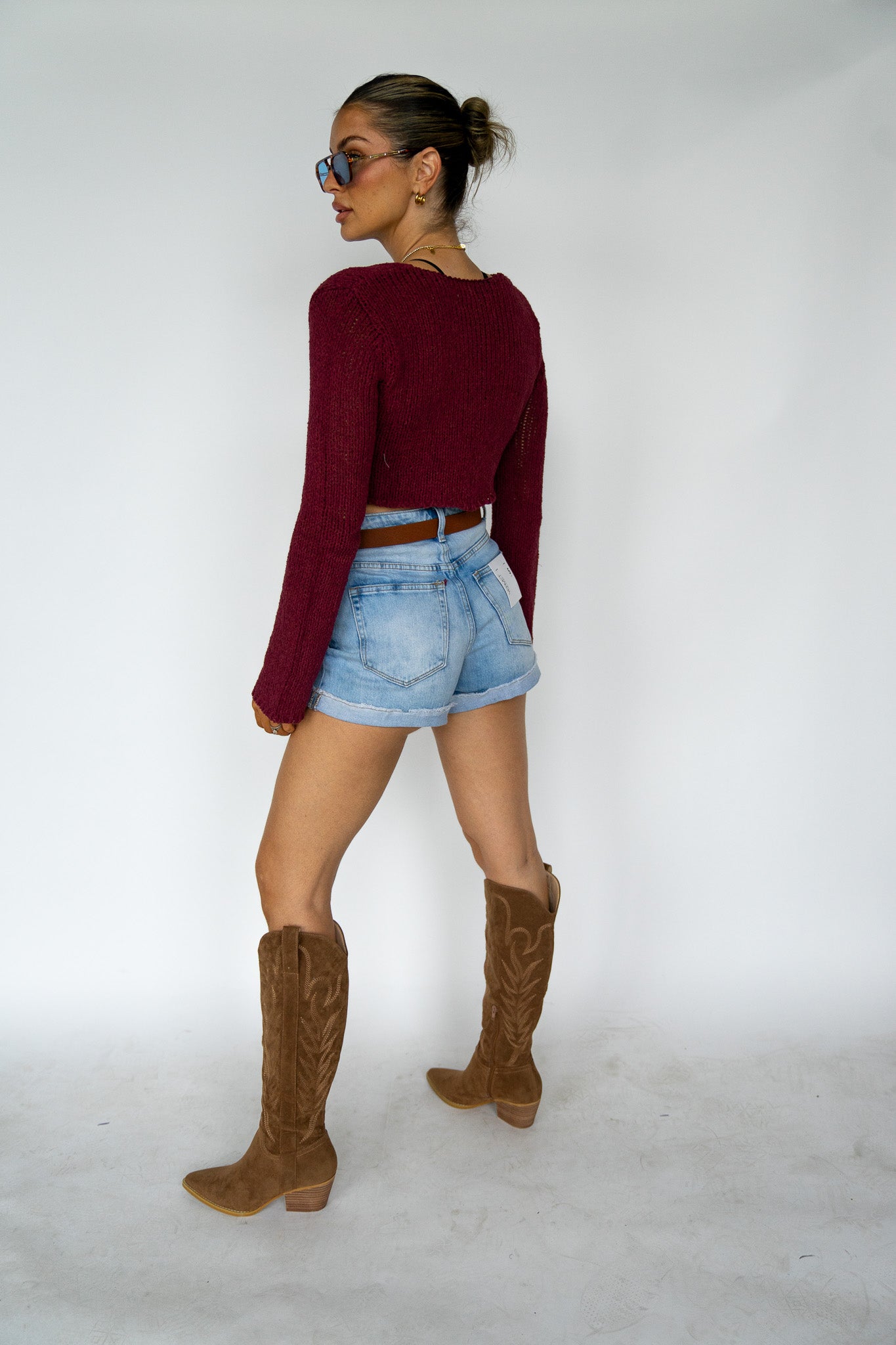 Open Front Knit Top