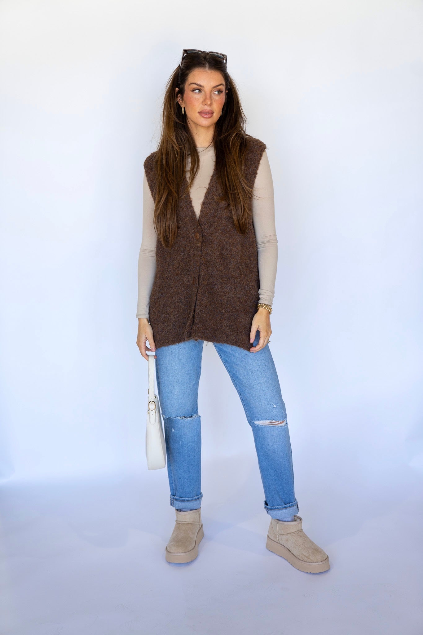 Brown Wool Vest