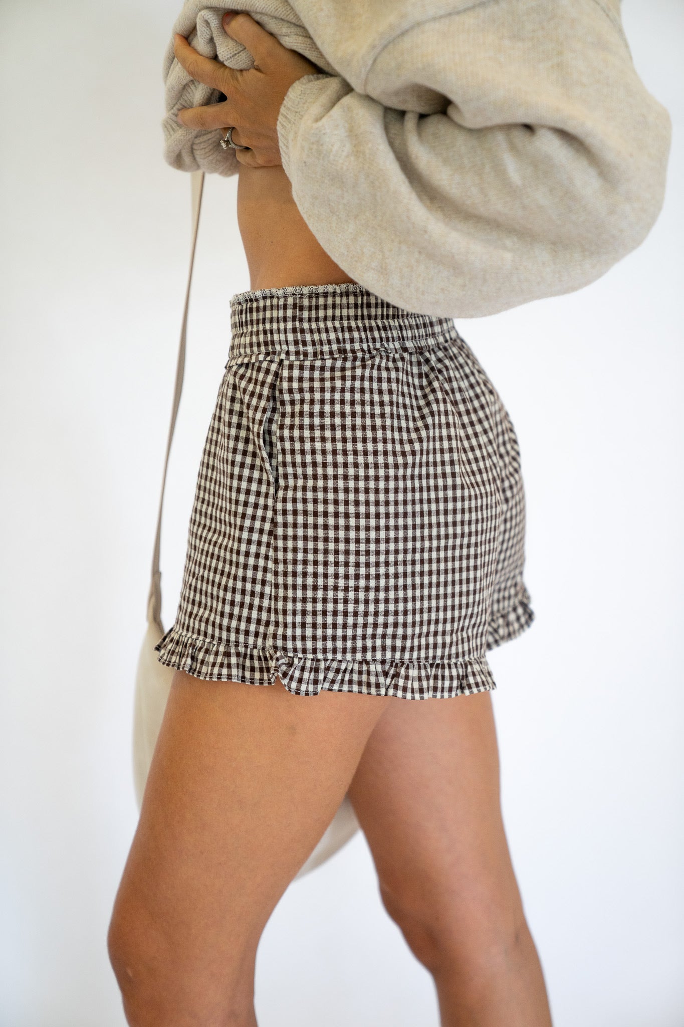 Gingham Fall Shorts
