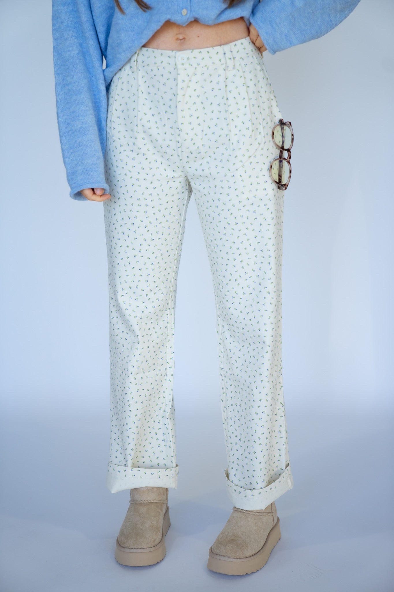 Floral Print Pants