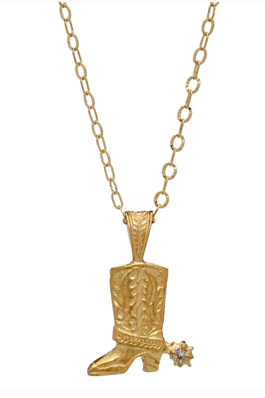 Boots Up Necklace