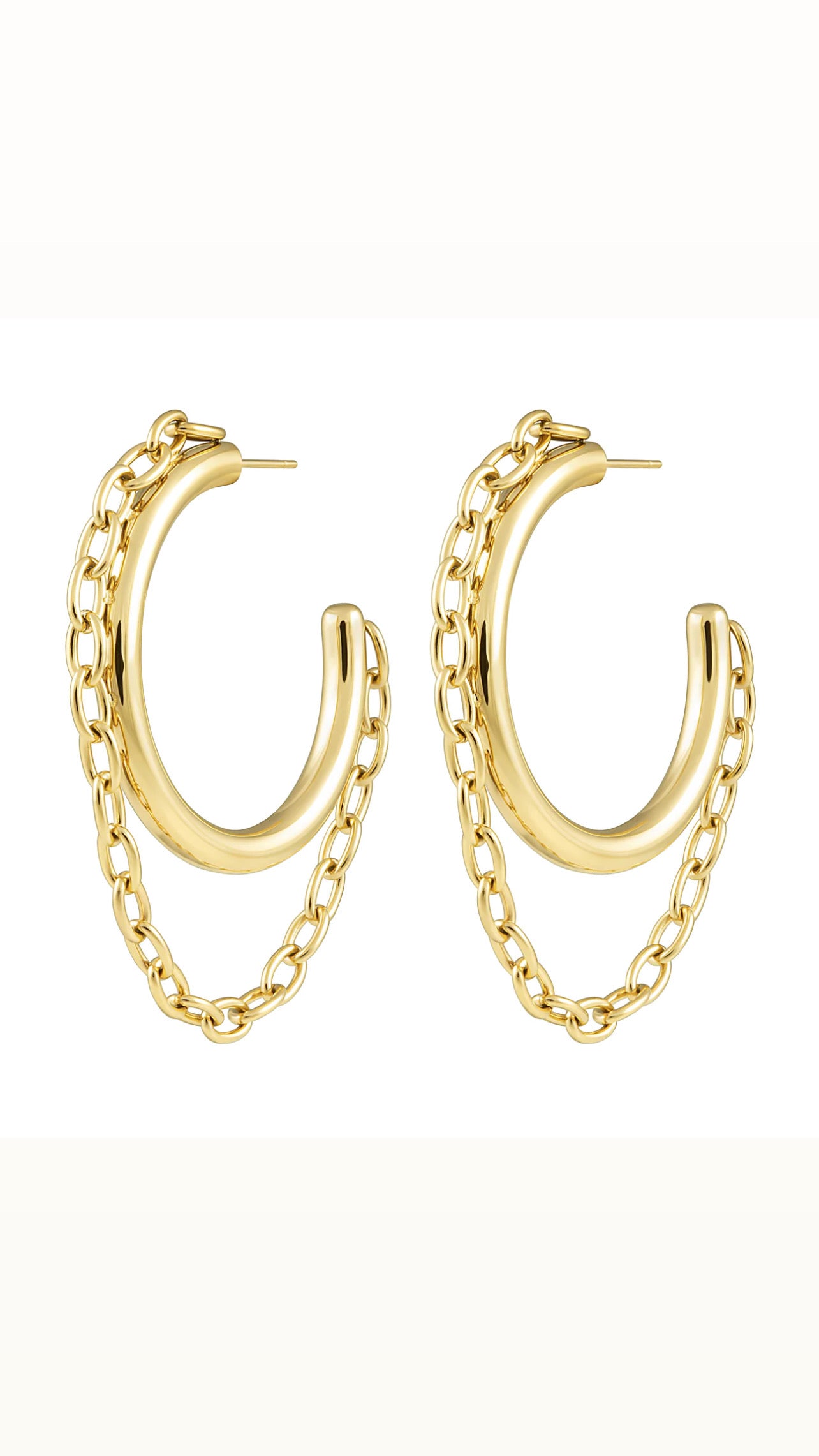 Gianna Chain Hoop