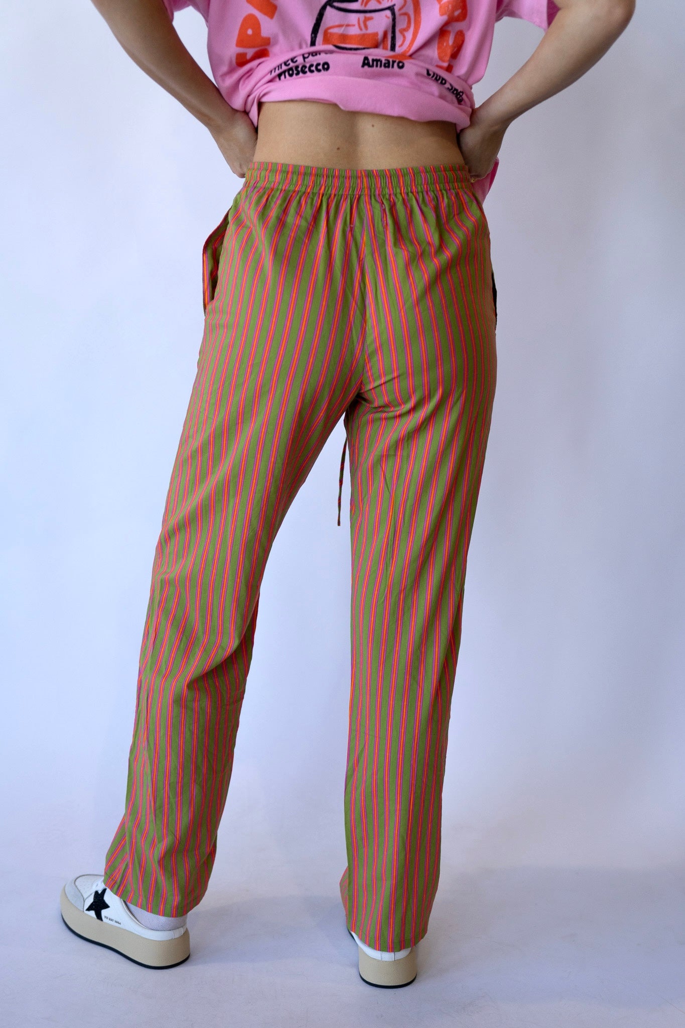 Cherry Stripe Pants