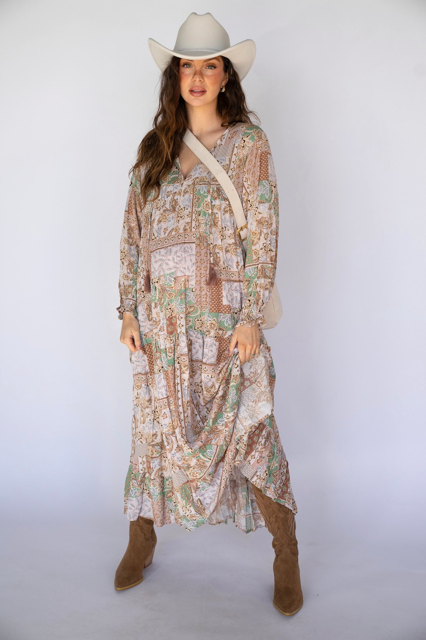 Desert Bloom Boho Maxi