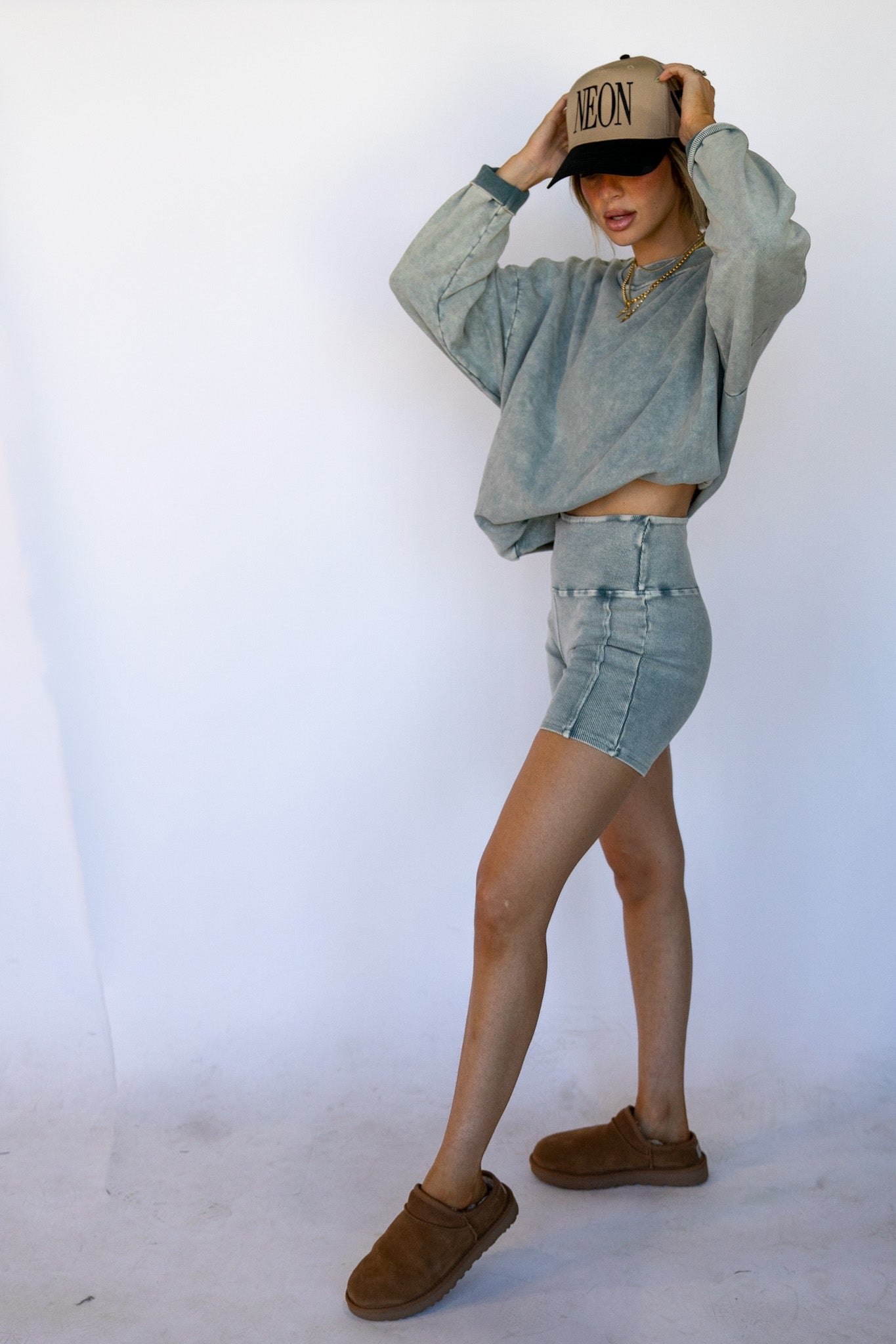 Sage Washed Oversized Pullover
