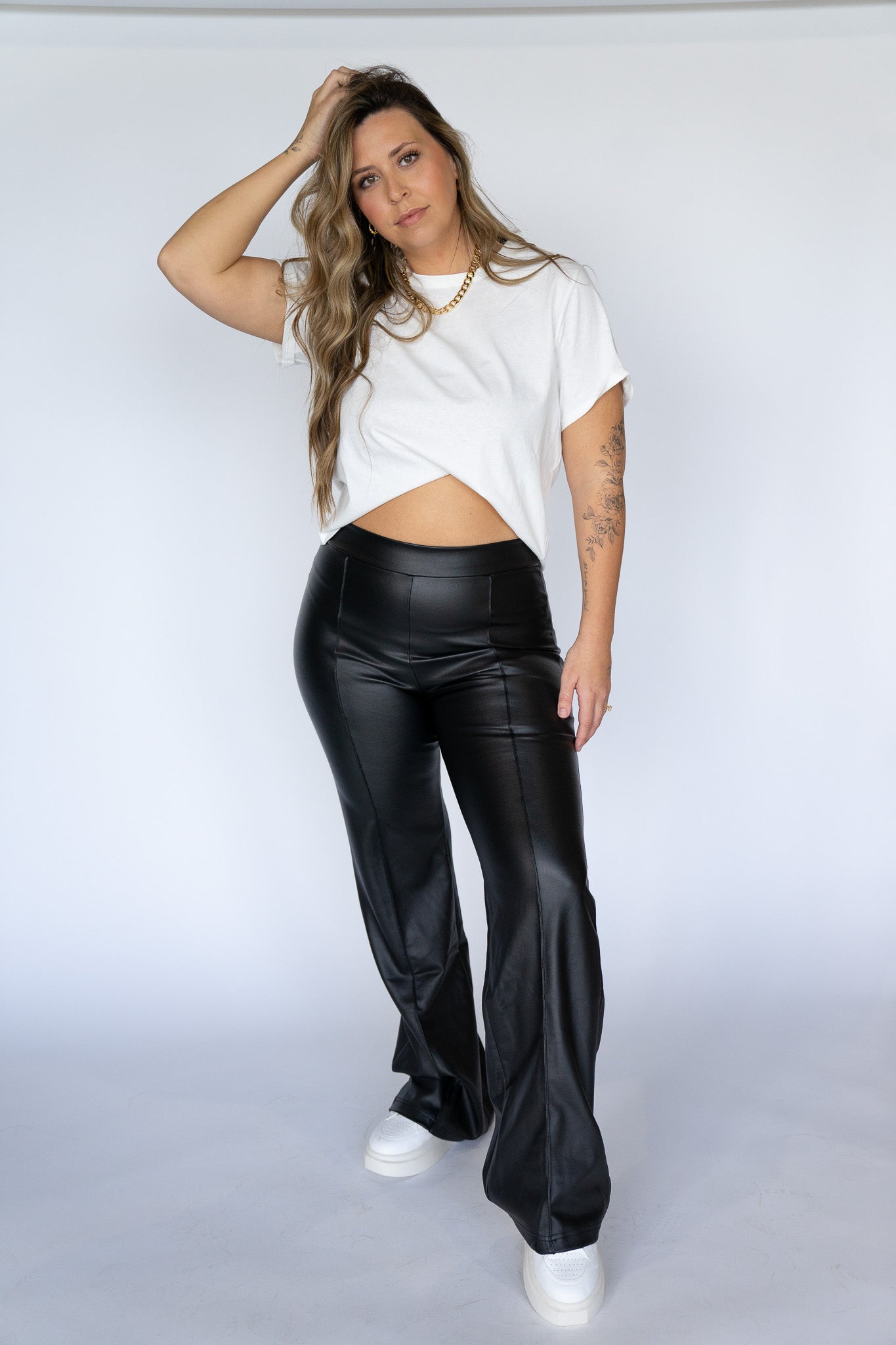 Vegan Leather Staple Pants (Multiple Colors)