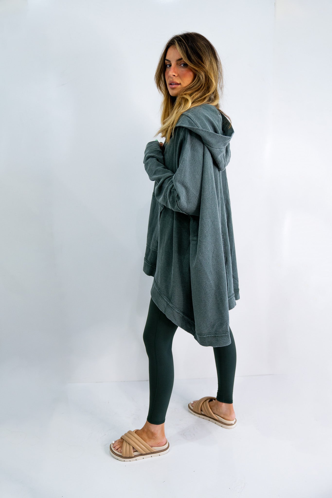 Her Cozy Poncho (Multiple Colors)