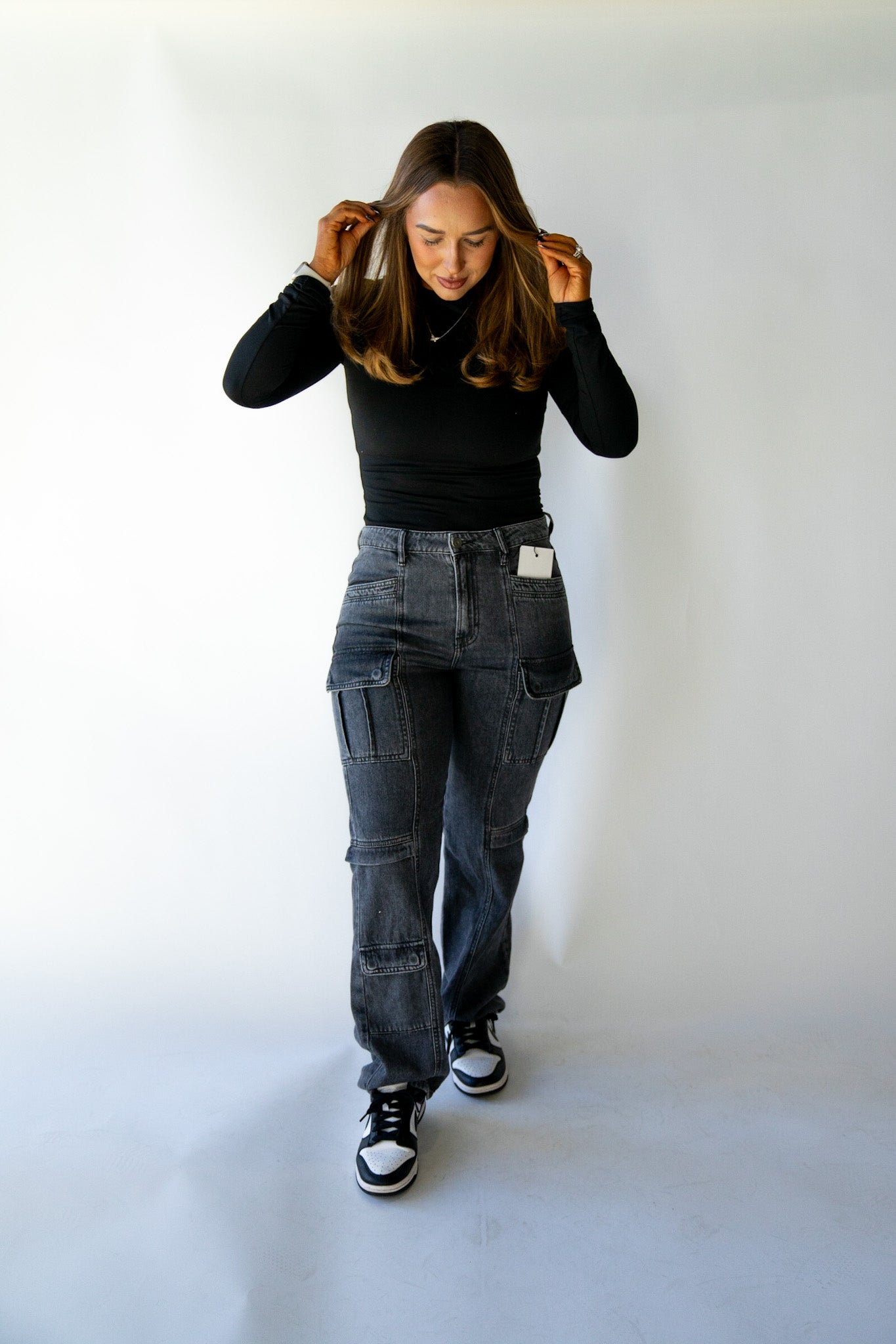 Tracey Charcoal Cargos