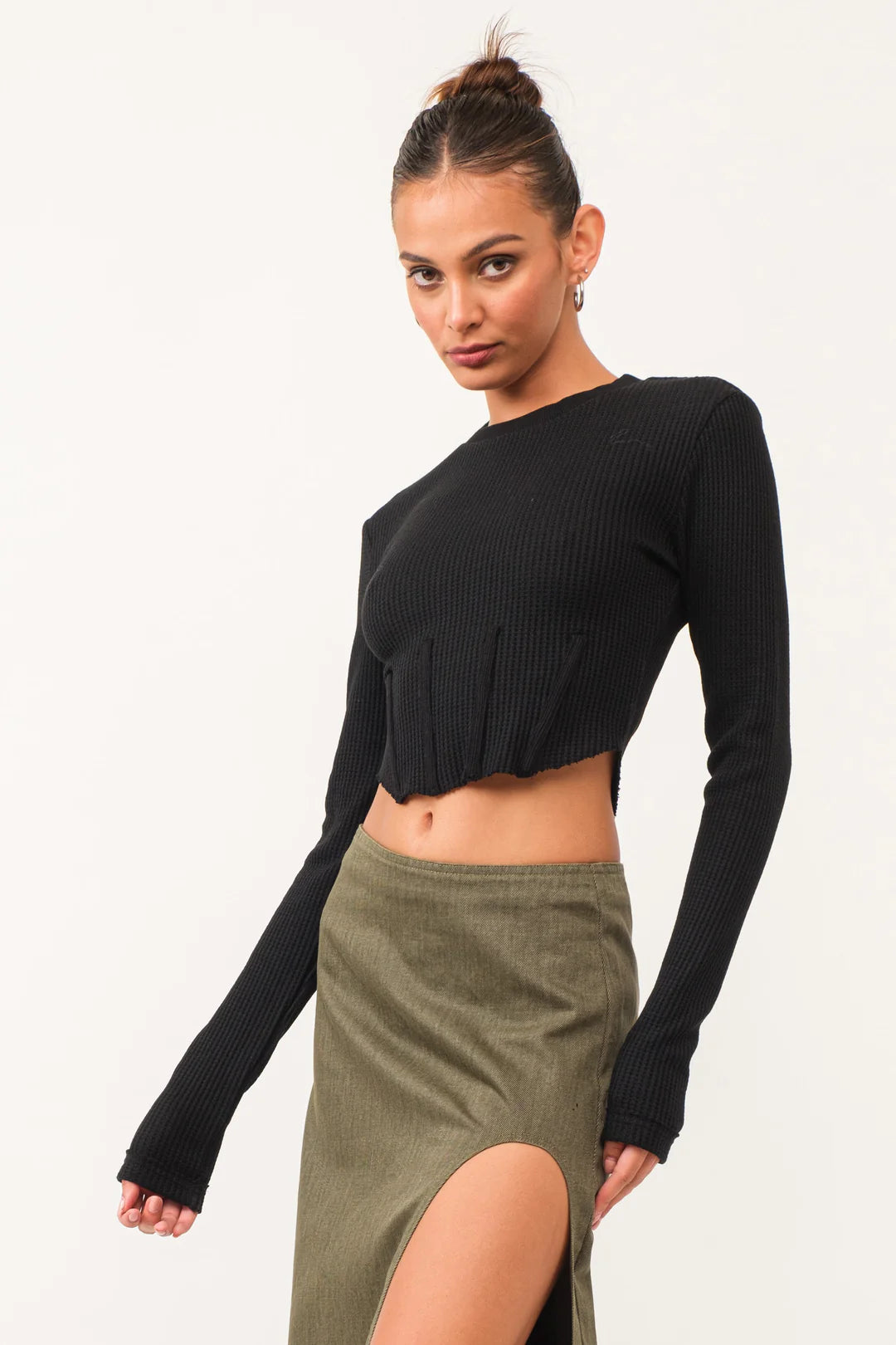 Lauren Longsleeve Crop (Multiple Colors)