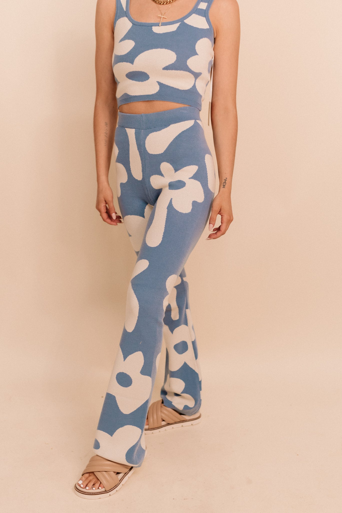 Daisy Blue Sweater Pants