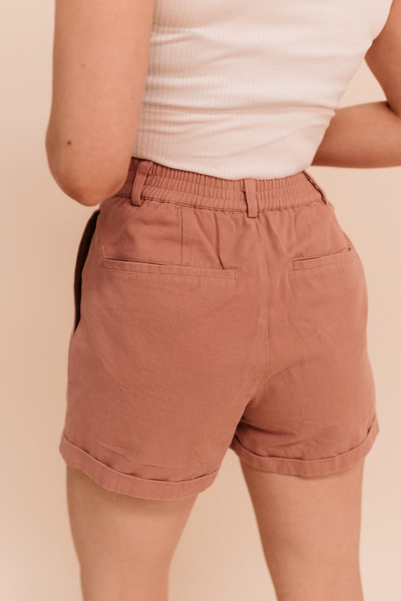 Pleated High Waist Shorts (Multiple Colors)