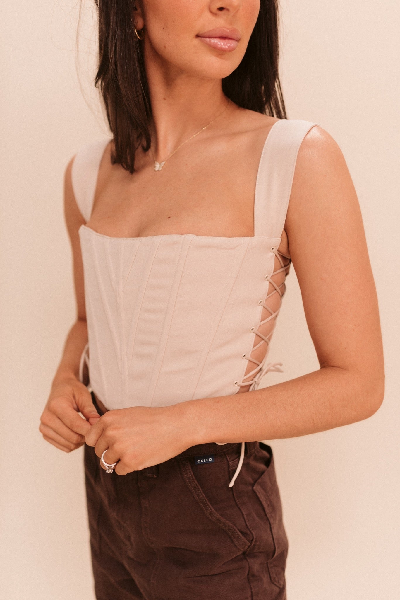 Lace Up Corset (Multiple Colors)