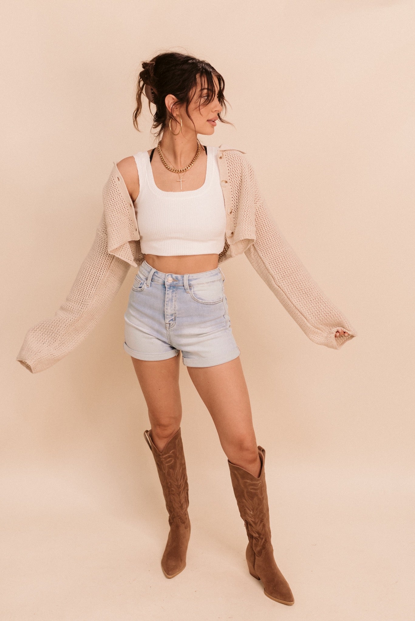 Crochet Cropped Cardi