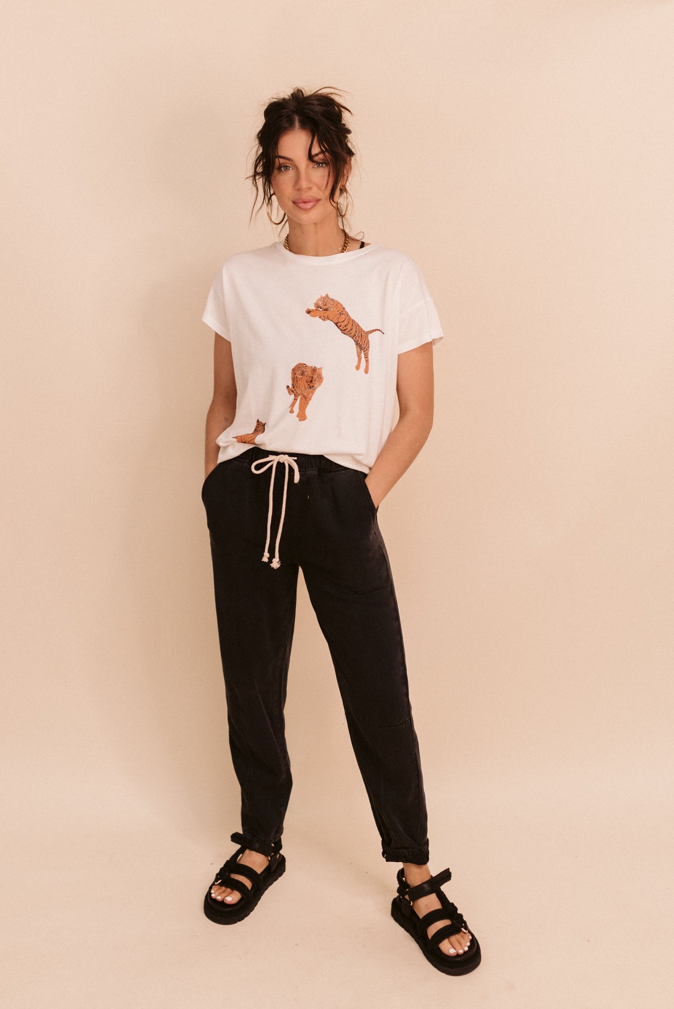Black Drawstring Pants