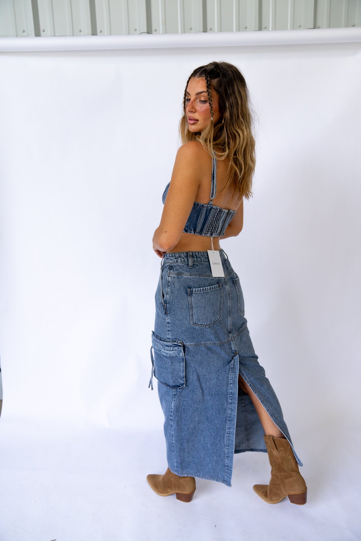 Tia Cargo Maxi Skirt