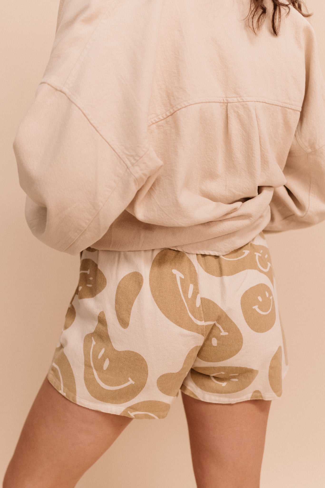 Smile Print Shorts