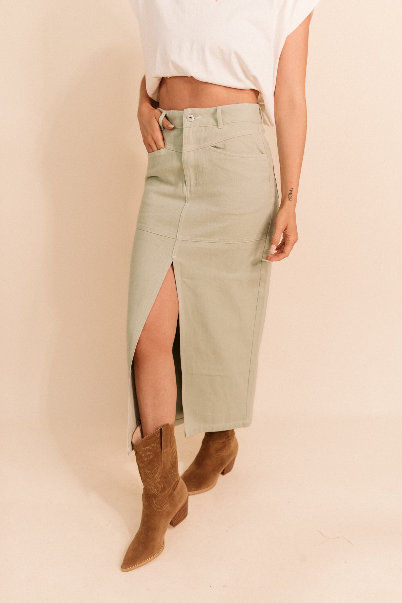 Devin Midi Skirt (Multiple Colors)