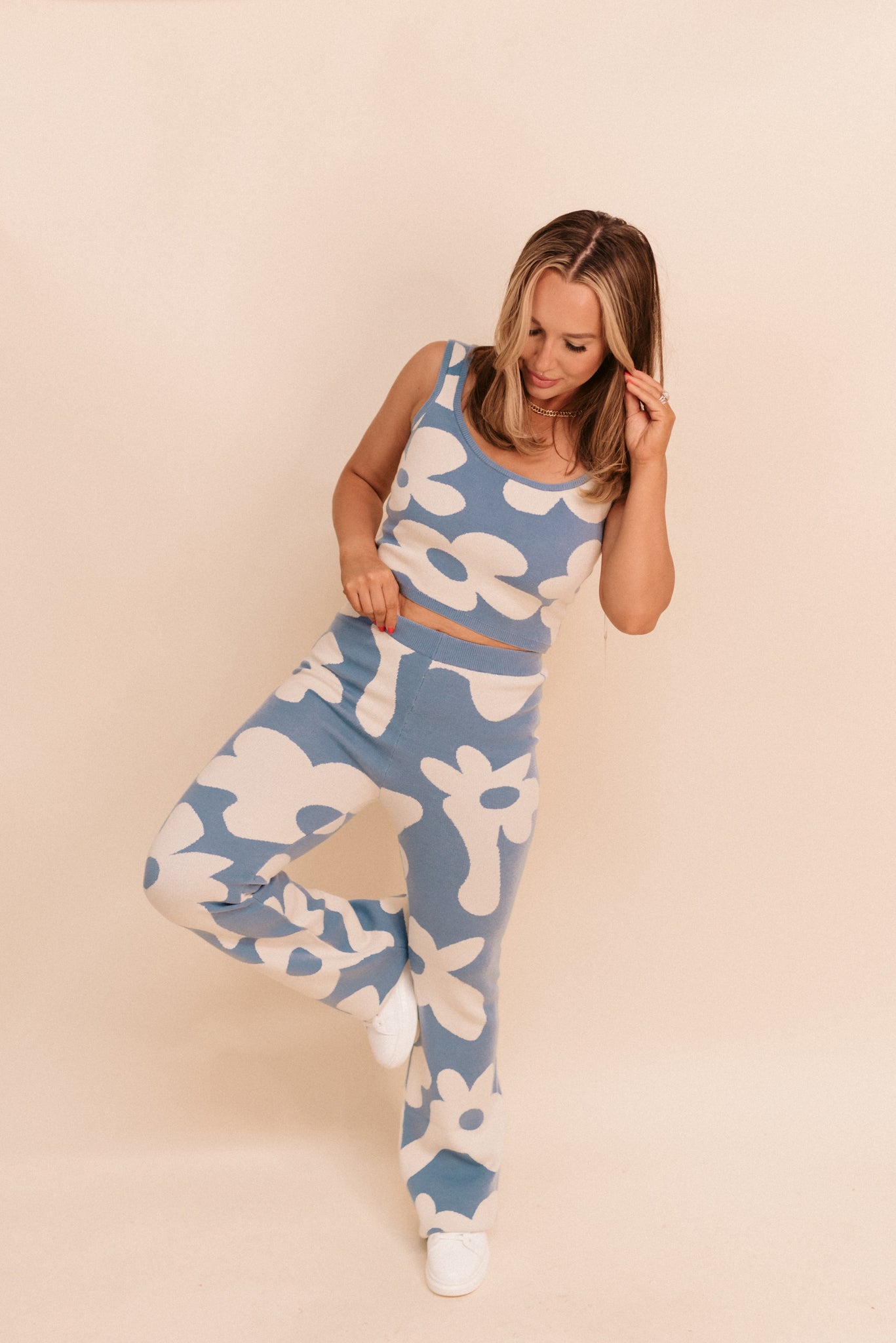 Daisy Blue Sweater Pants