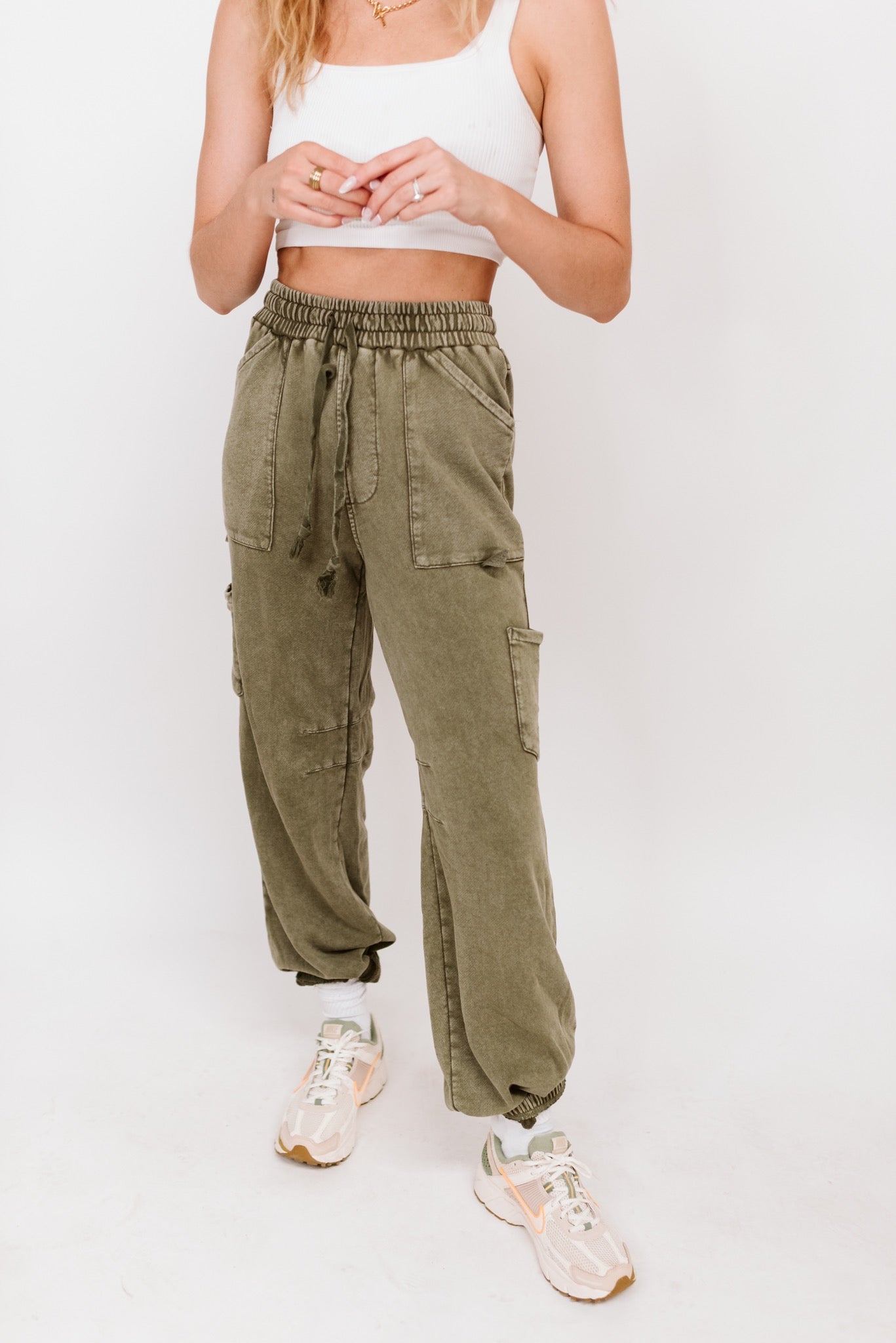 Washed Terry Cargos (Multiple Colors)