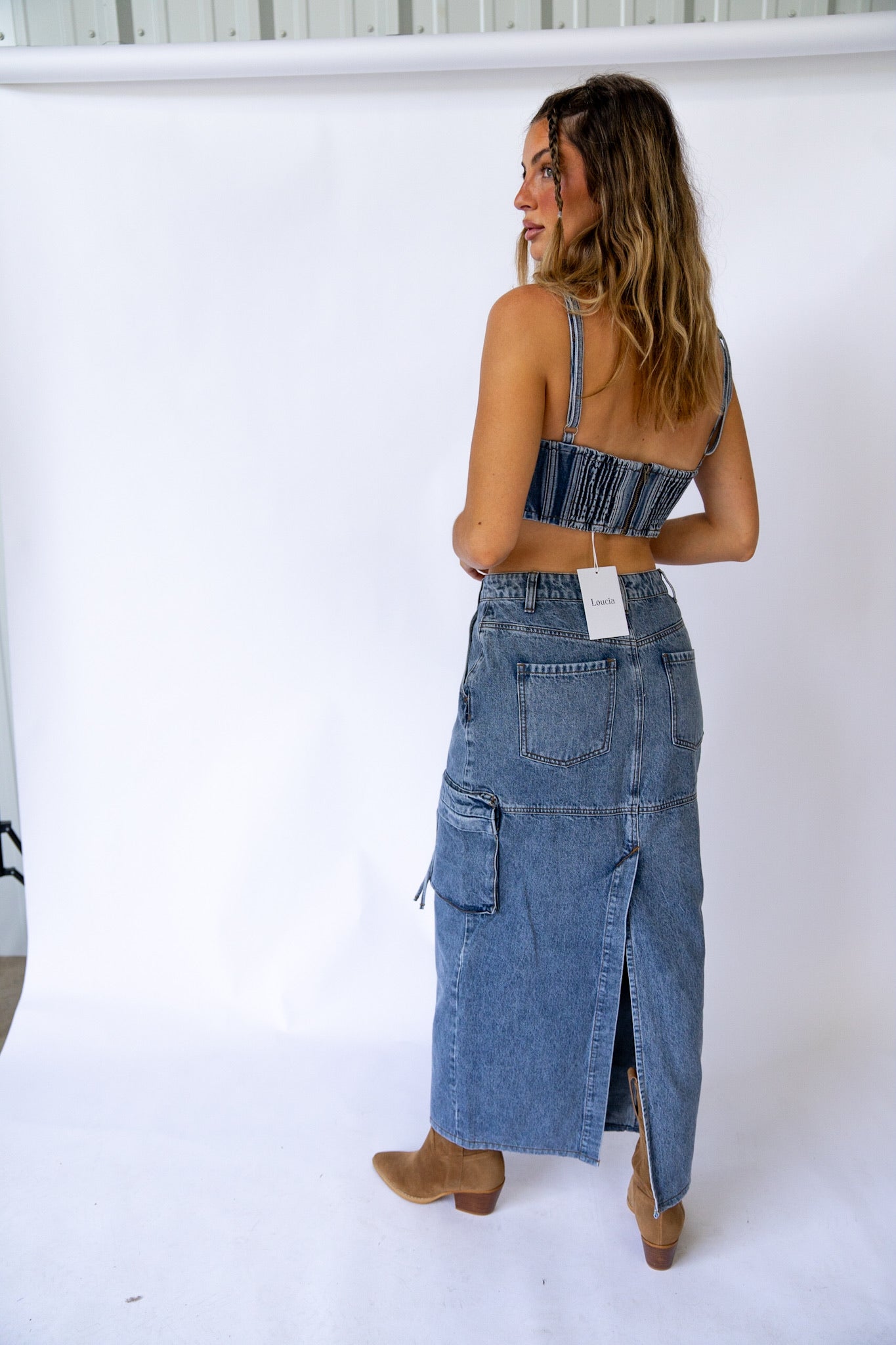 Tia Cargo Maxi Skirt