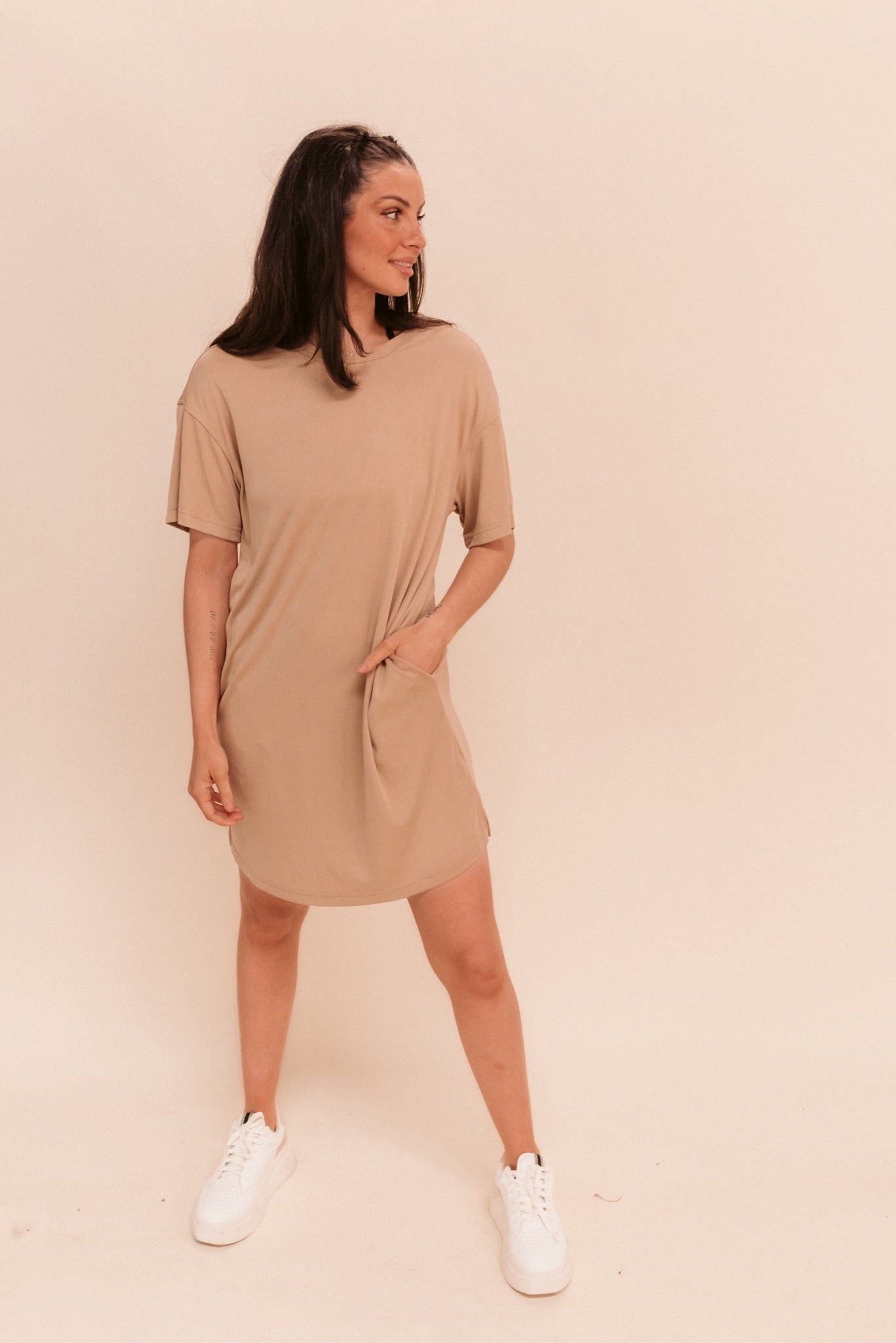 Her T-Shirt Dress (Multiple Colors)