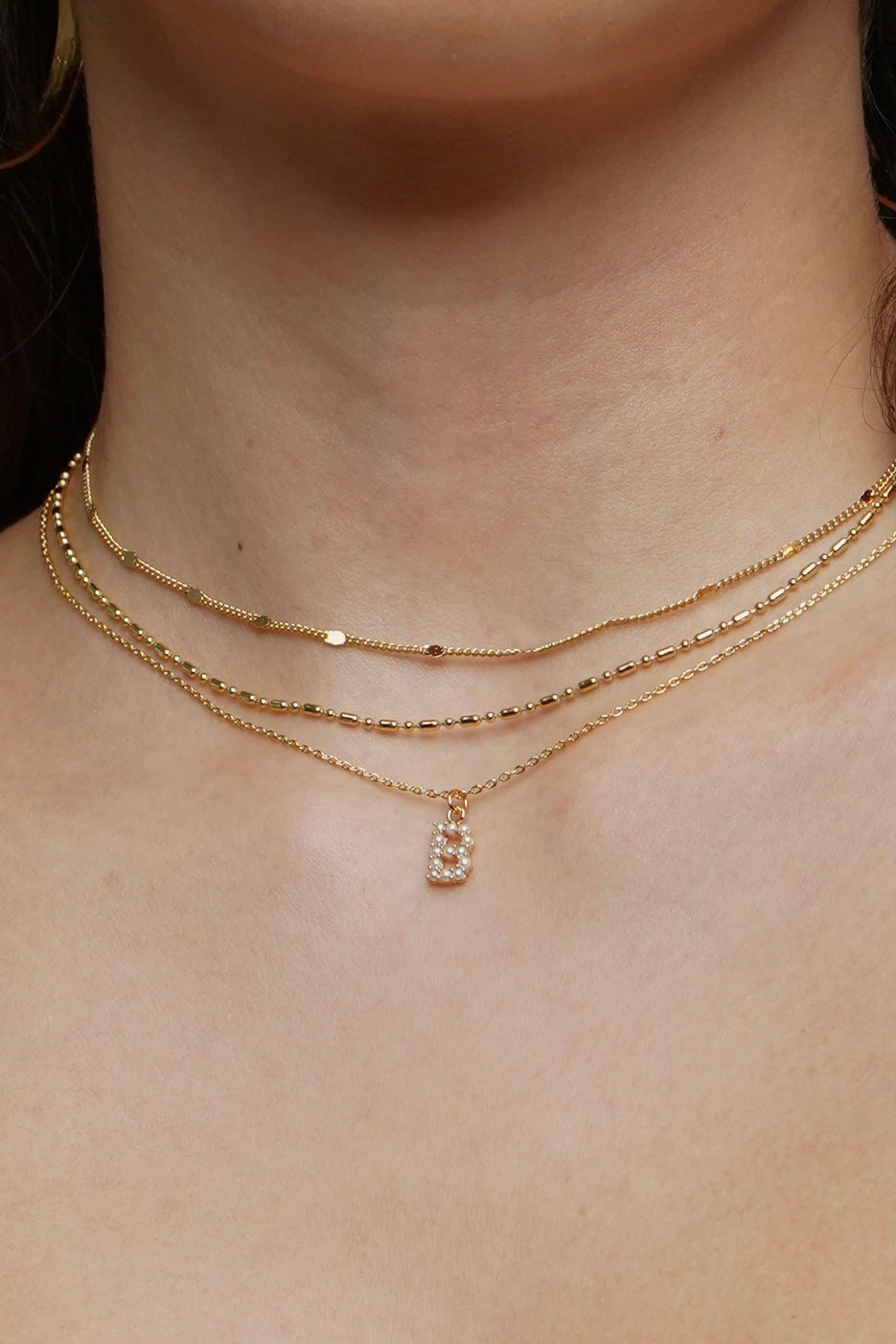 Dainty Love Pearl Initialp
