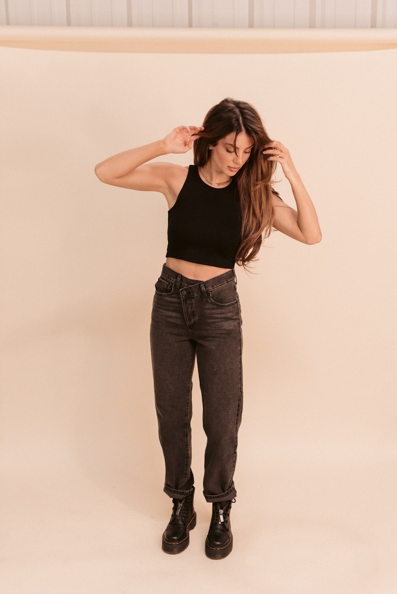 High Neck Cropped Tank (Multiple Colors)