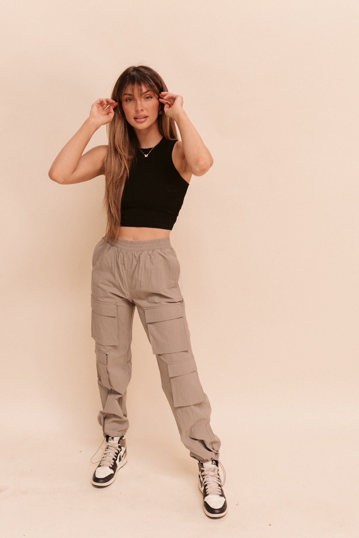Bungee Hem Cargo Pants
