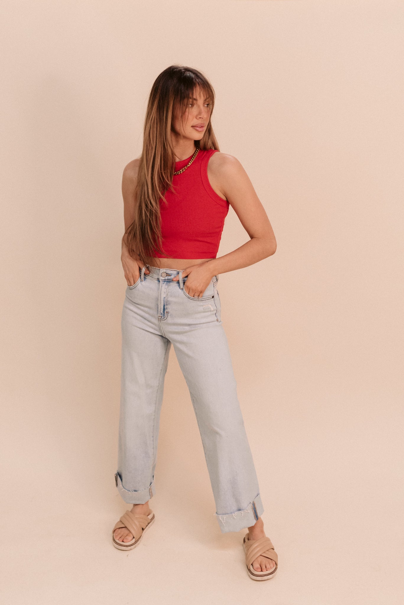 Katy Cropped Tank (Multiple Colors)