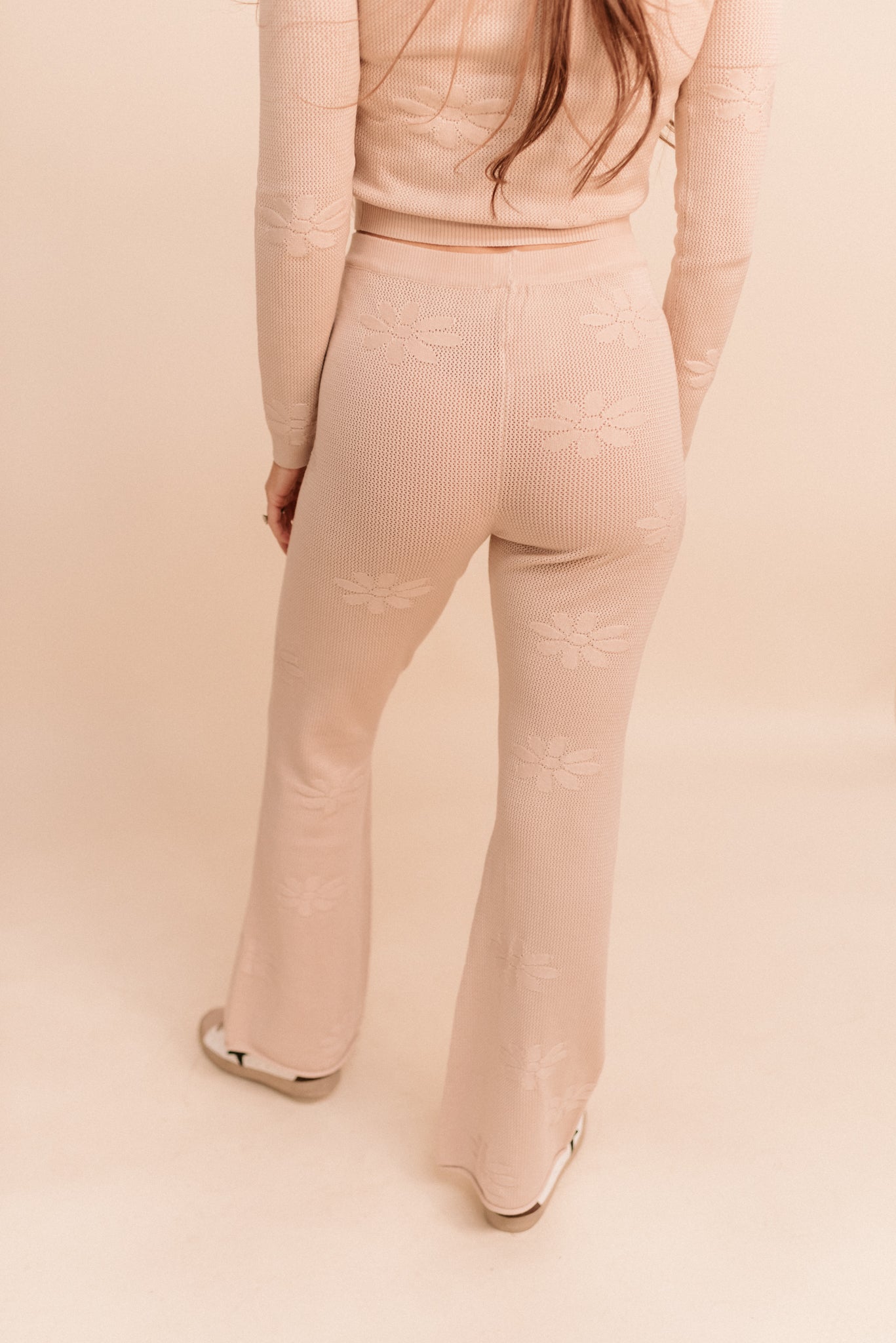 Beige Knit Pants