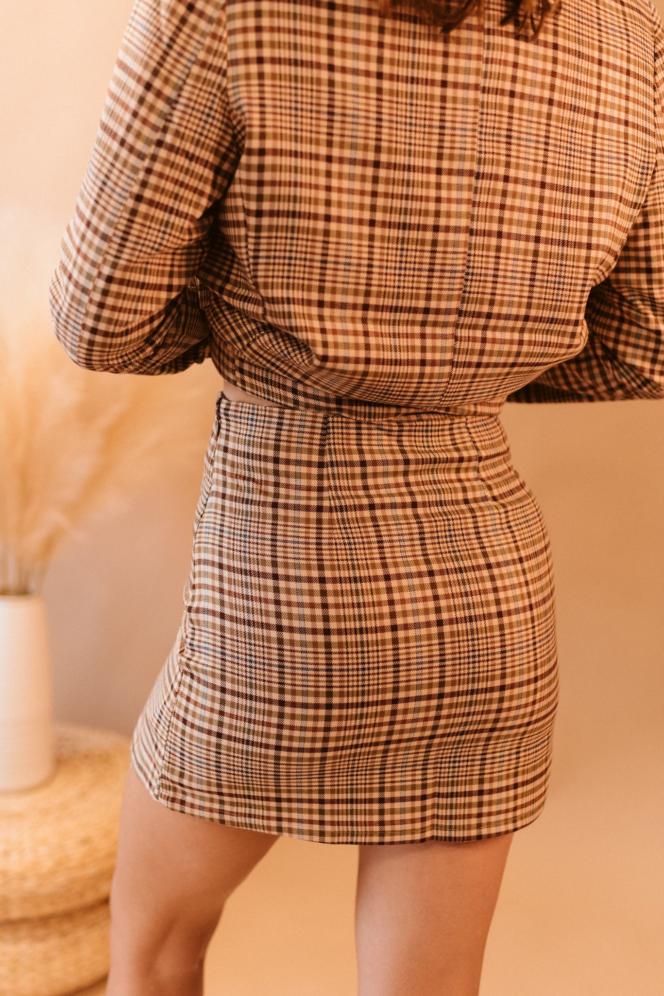 Glen Plaid Skirt