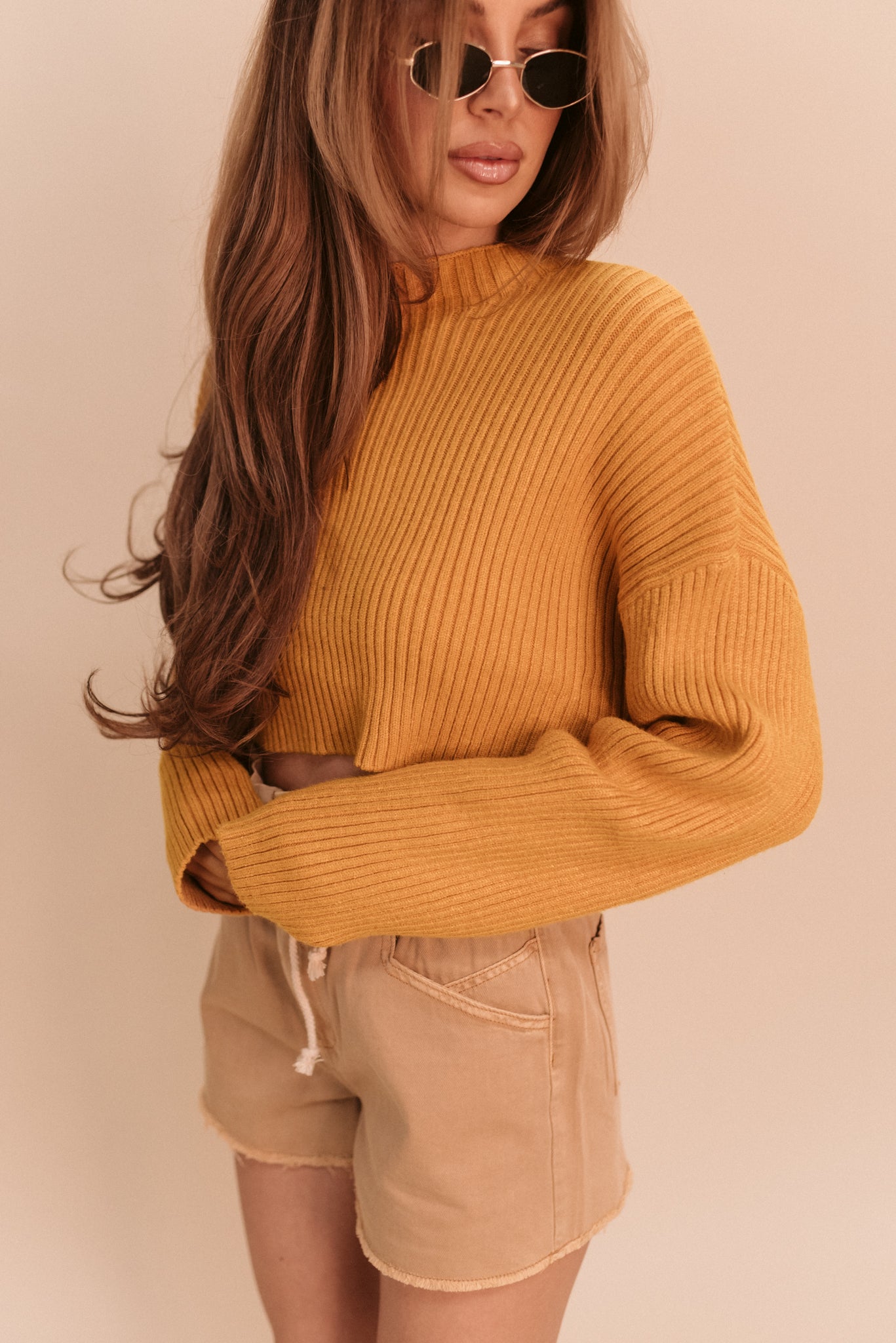 Tena Crop Turtle Neck (Multiple Colors)