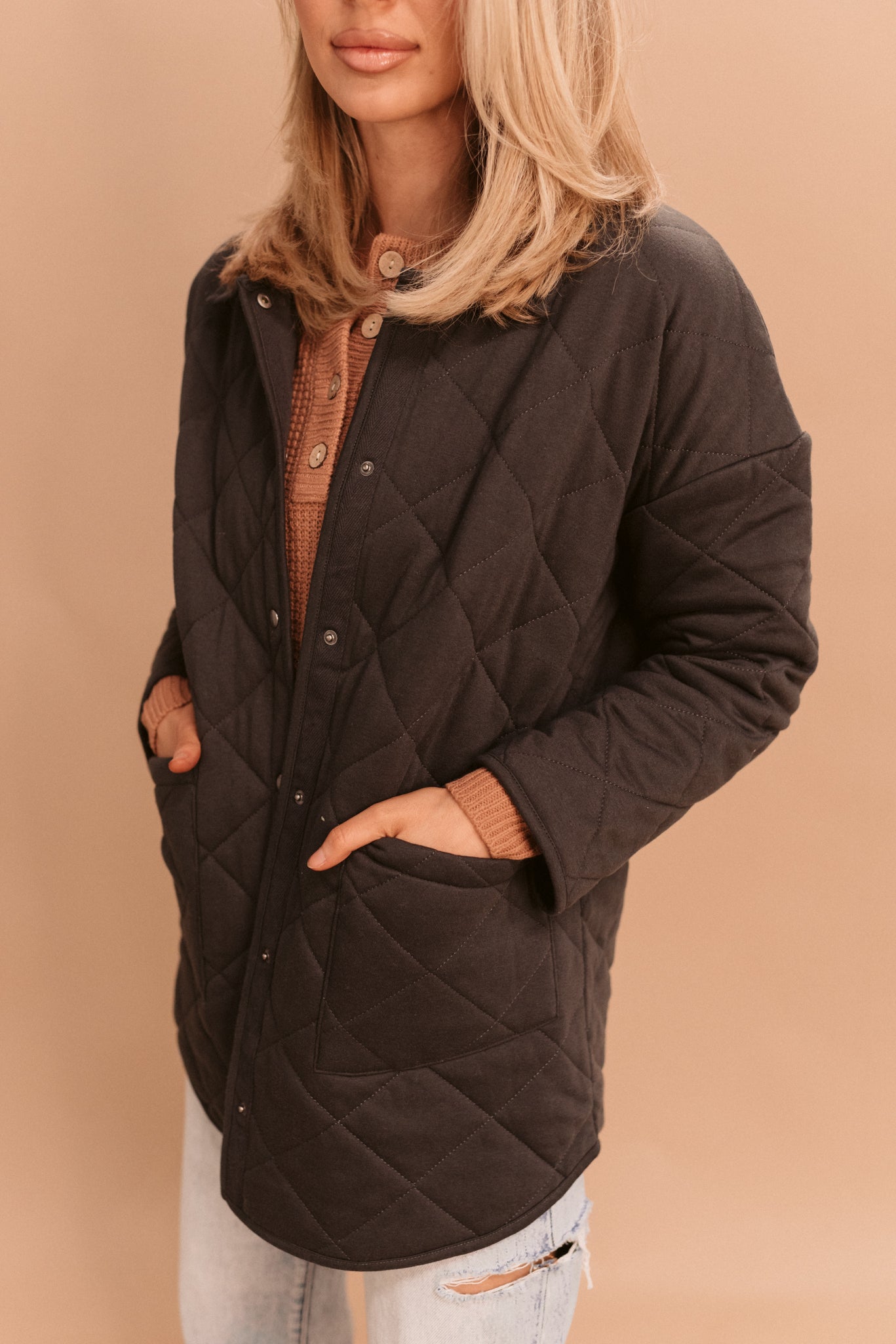 Quilted Longline Jacket
